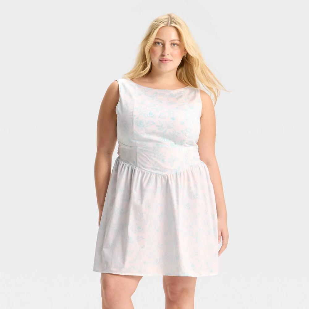 Women's Bow Back Mini A-Line Dress - Wild Fable™ Product Image