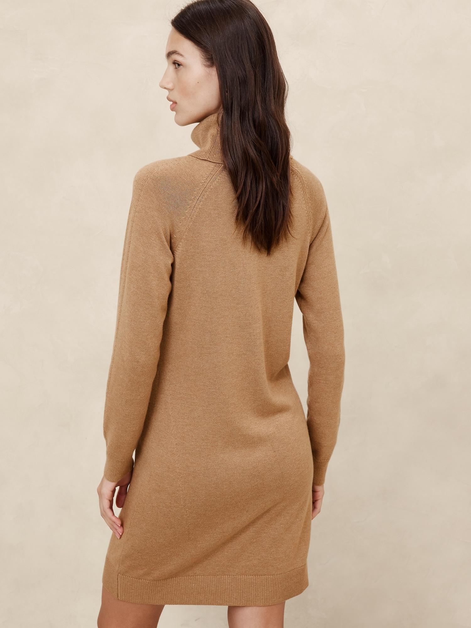 Turtle-Neck Sweater Dress Product Image