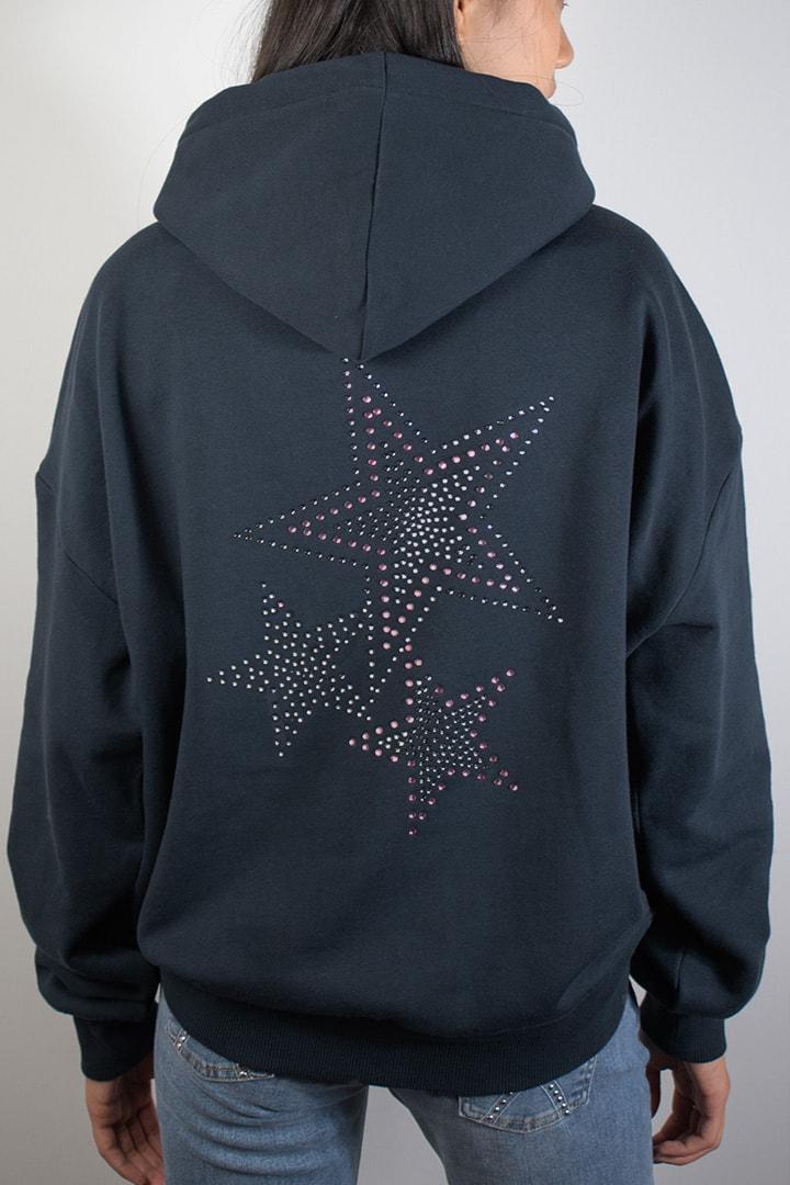 Star rhinestone hoodie Product Image