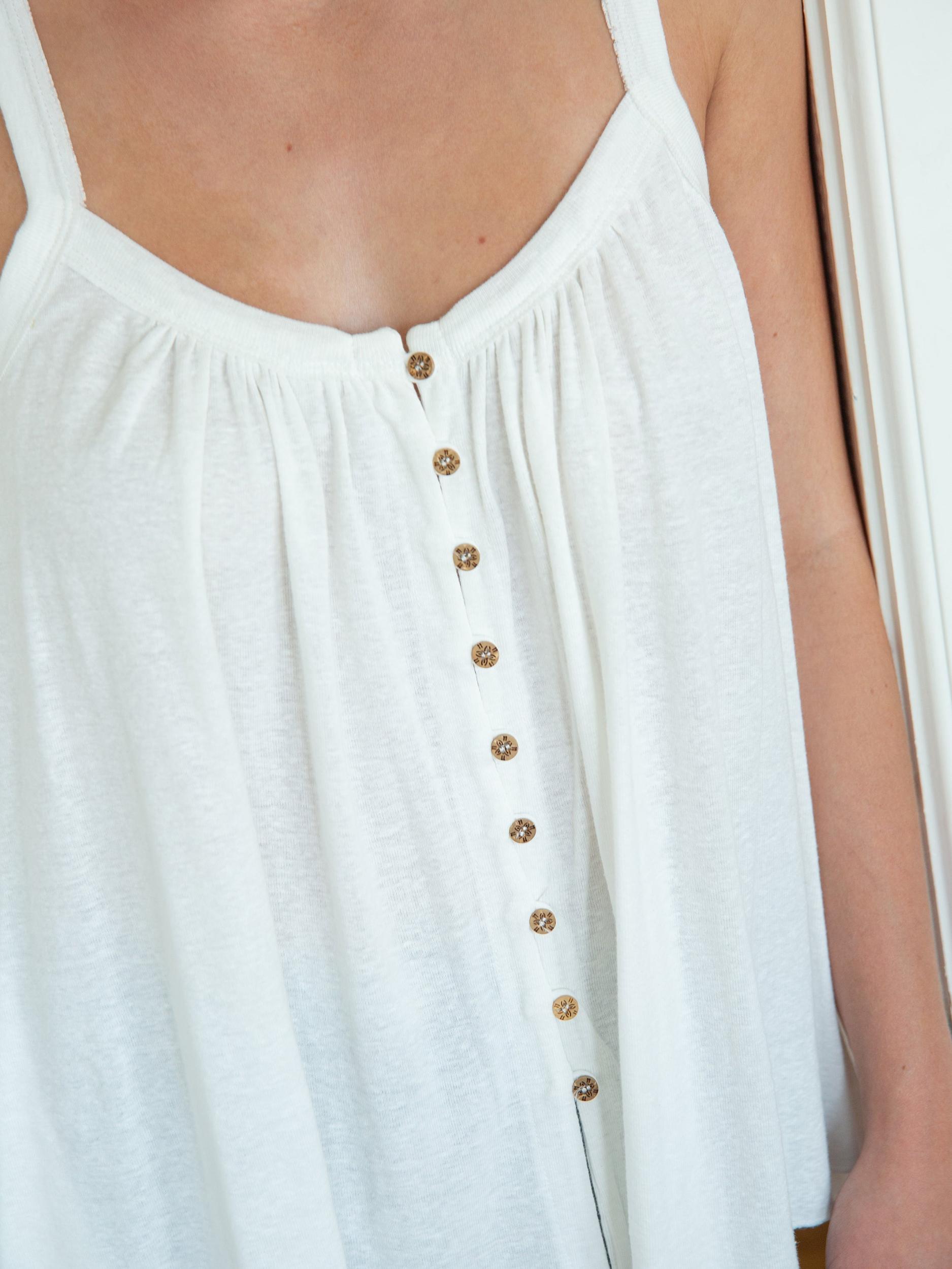 Relaxed Button Down Tank Top Product Image