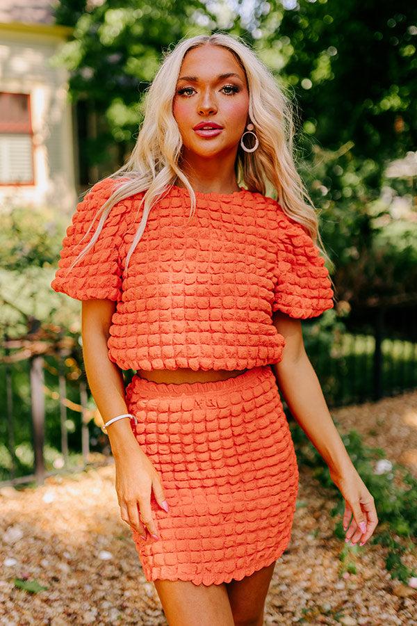 Stunning Vibes Crop Top In Orange Product Image