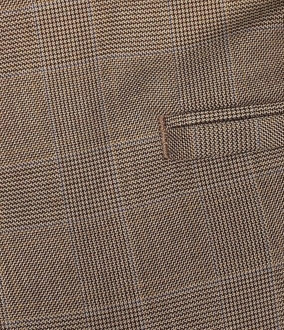 Roundtree & Yorke TravelSMART Classic Fit Plaid Dress Pants Product Image