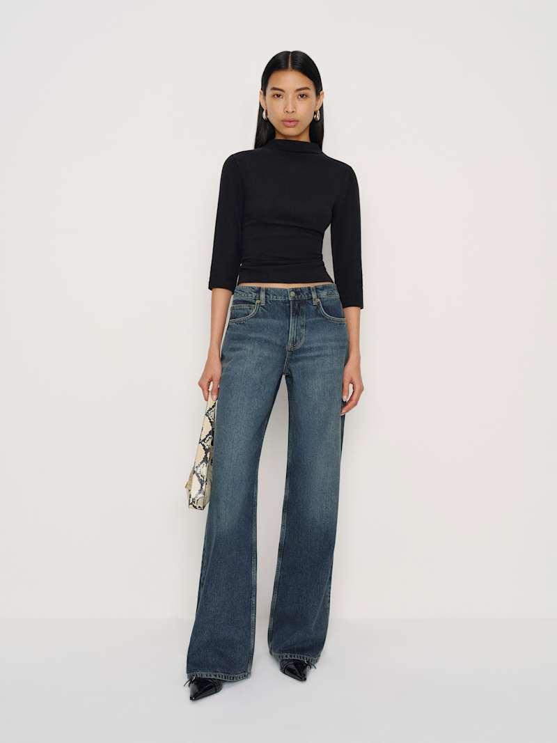 Cary Low Rise Slouchy Wide Leg Jeans Product Image