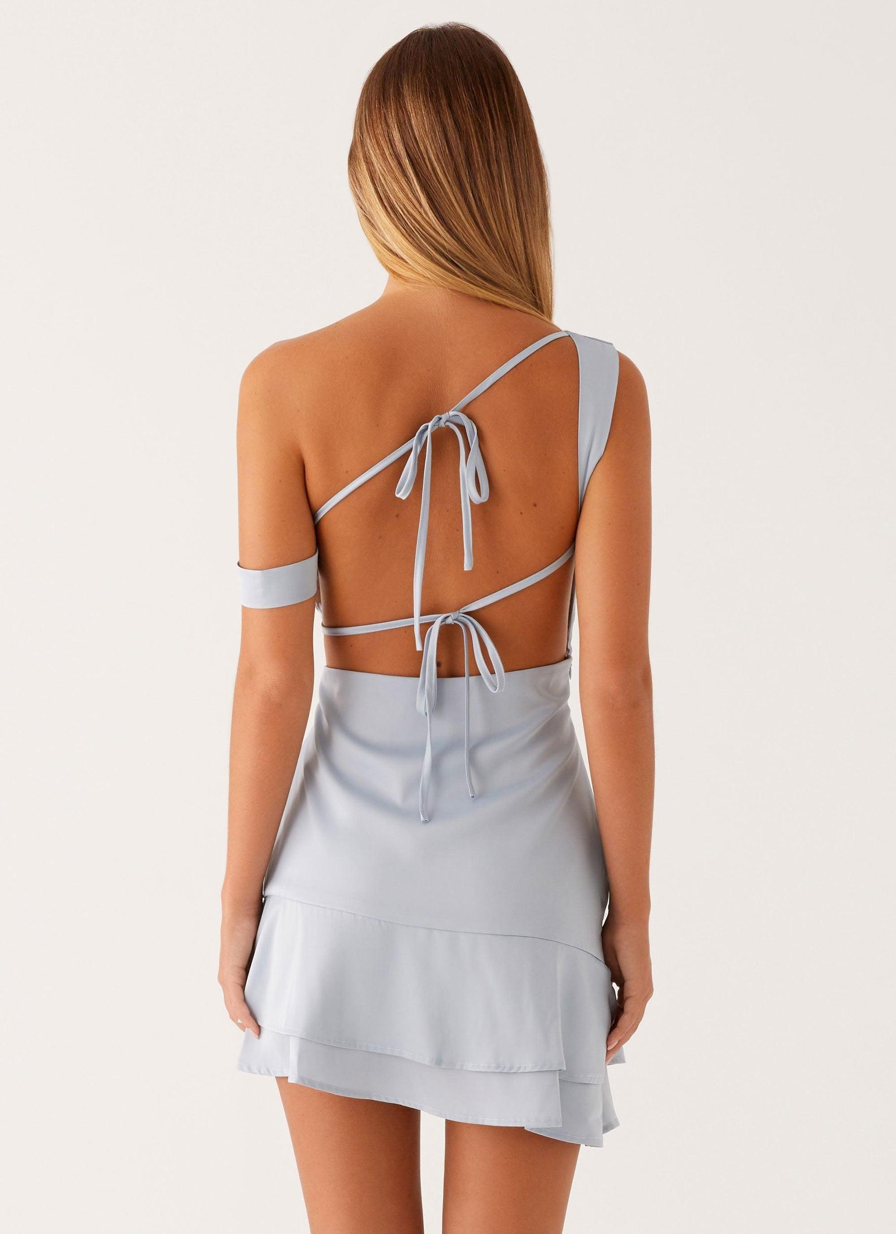 Dune Mini Dress - Heather Blue Product Image