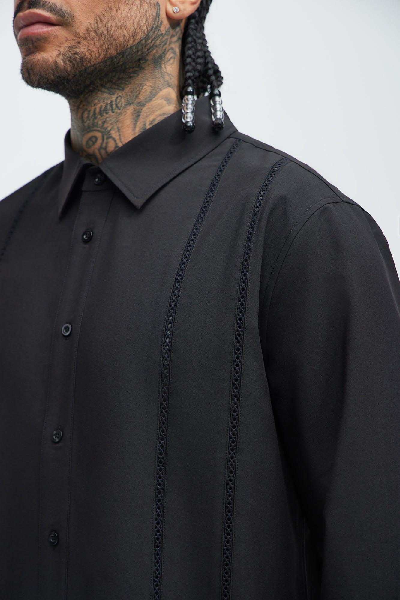 Ivy League Dress Shirt - Black Product Image