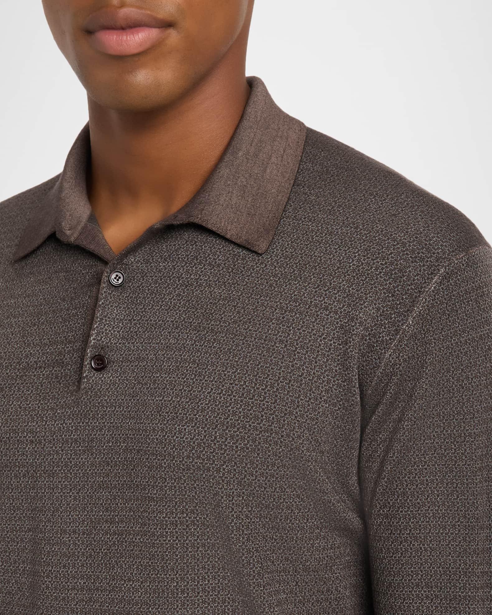 Men's Jacaranda Long-Sleeve Polo Shirt Product Image