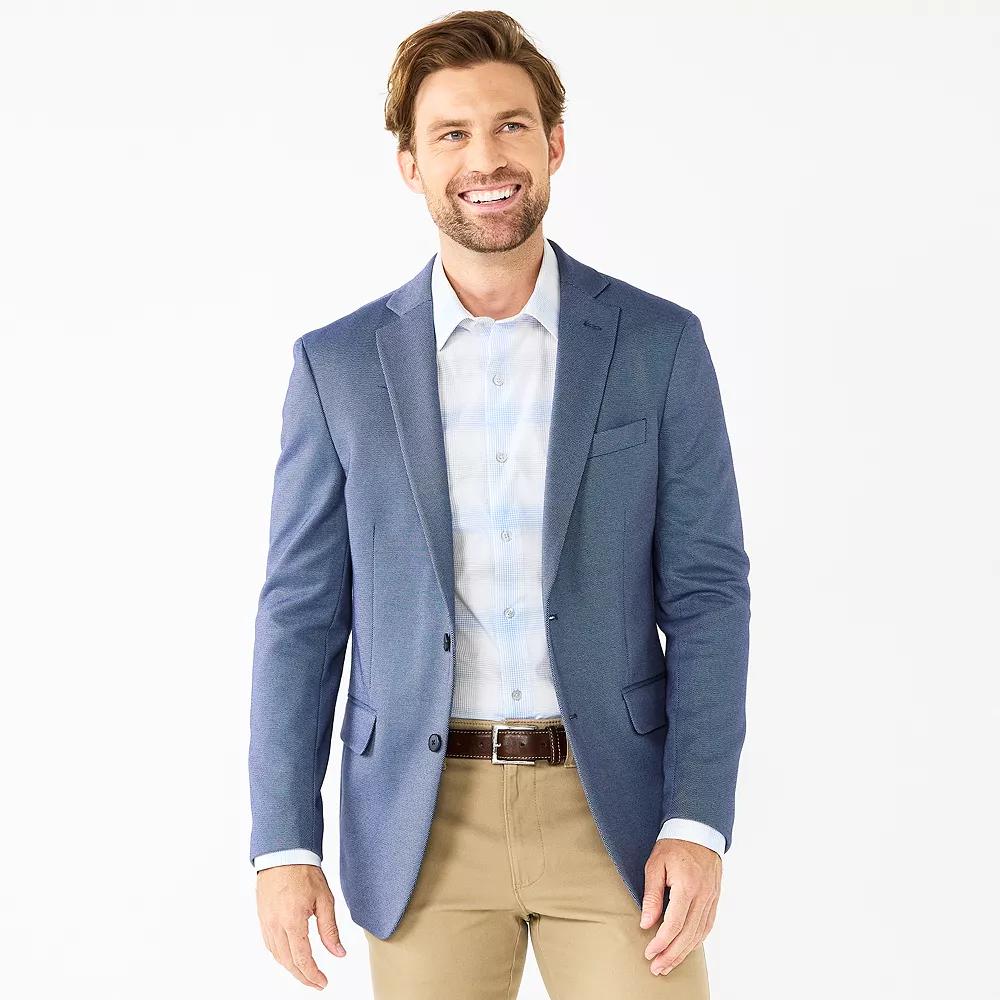Men's Apt. 9® Premier Flex Slim-Fit Stretch Knit Sport Coat, Size: 48 - Regular, Blue Birdseye Product Image