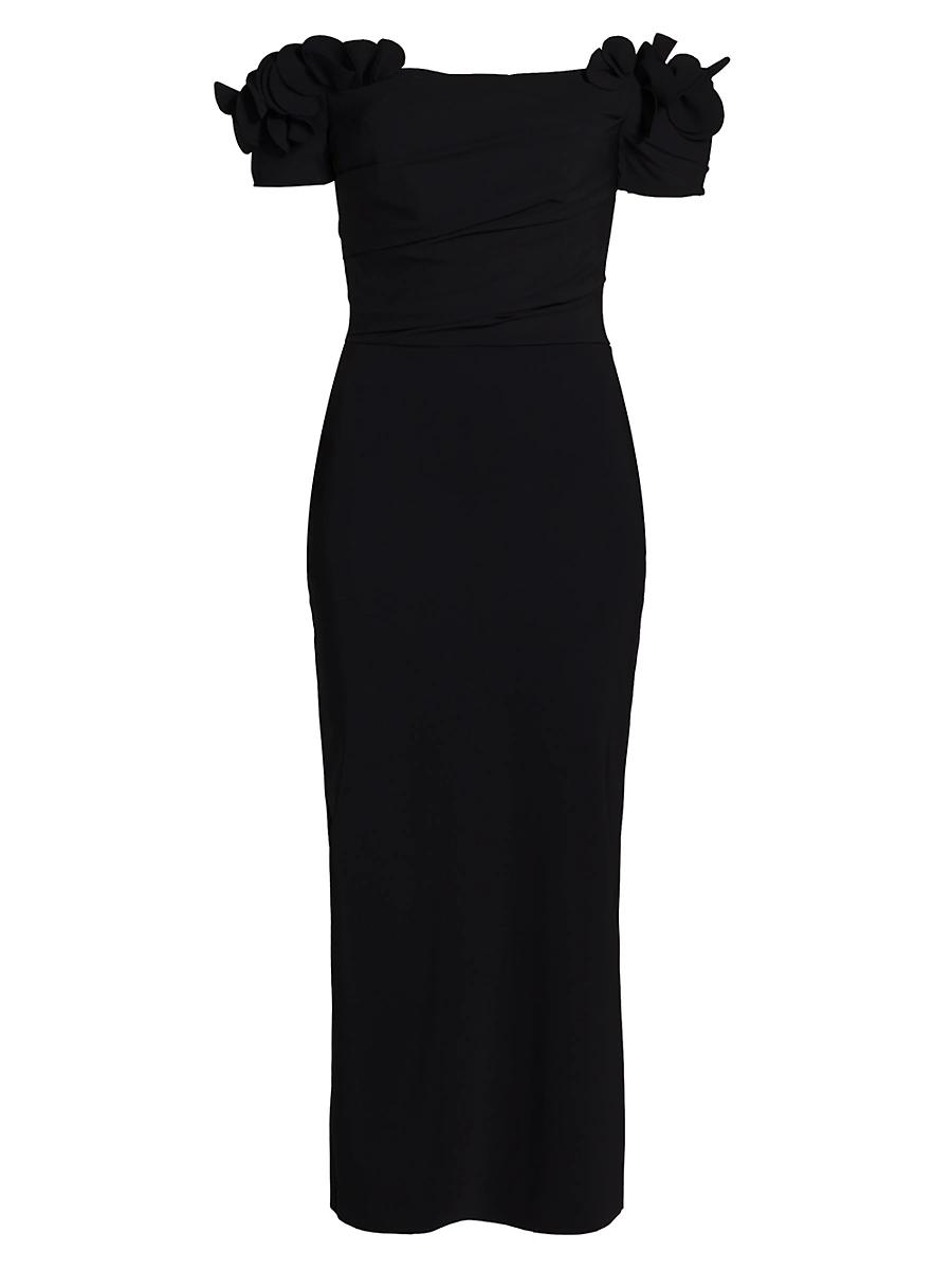 Womens Yiana Off-The-Shoulder Midi-Dress Product Image