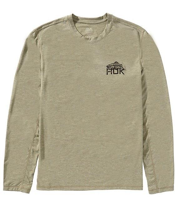 Huk Drift Long Sleeve Graphic Crew Neck T-Shirt Product Image