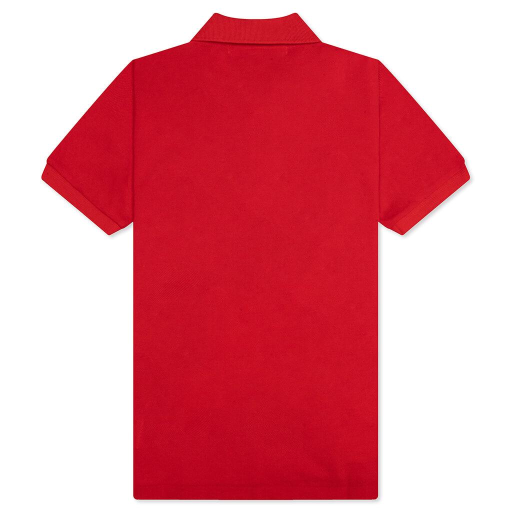 Women's Red Emblem Polo Tee - Red Female Product Image