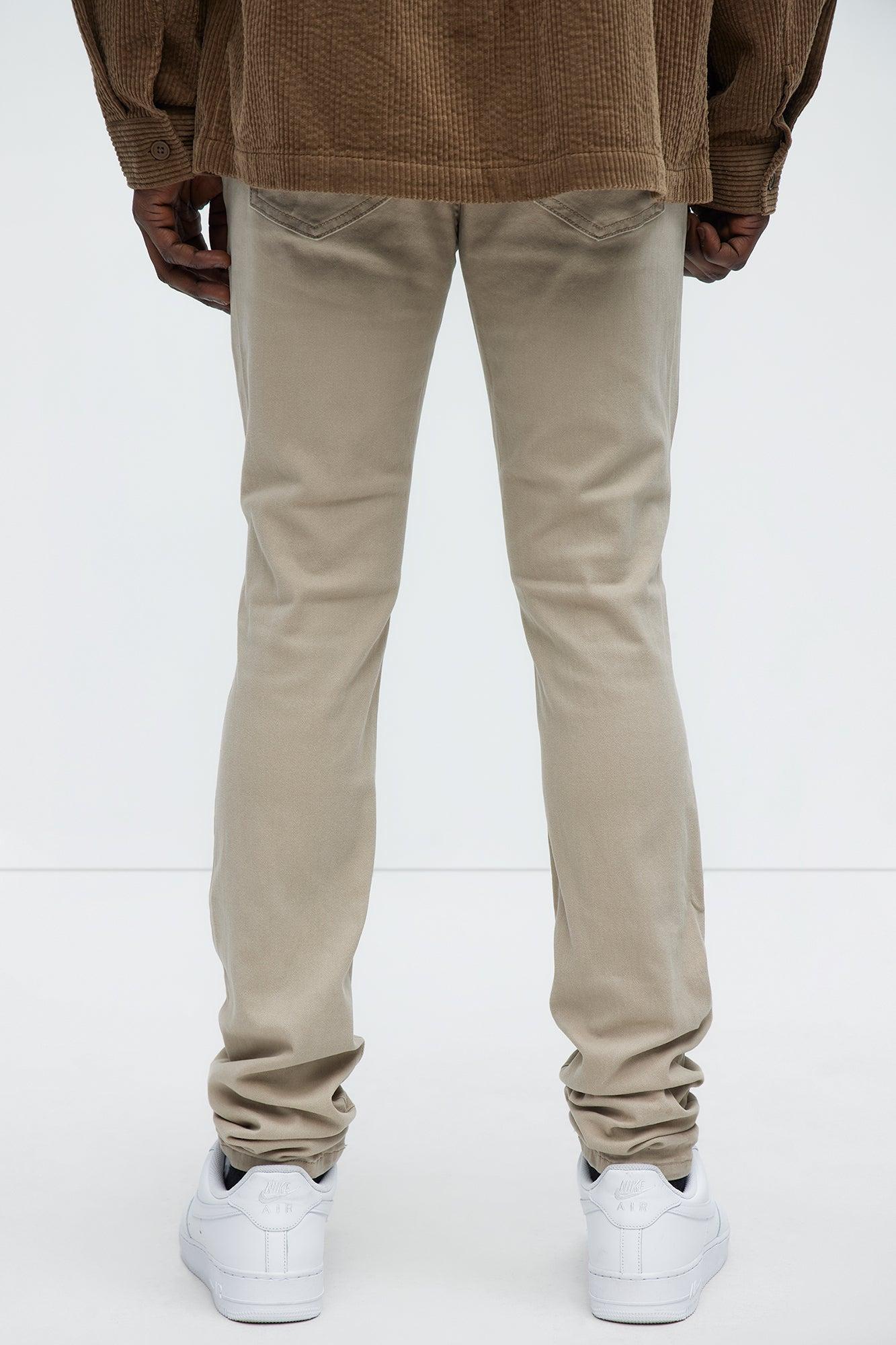 Coming Home Stacked Skinny Pants - Tan Product Image