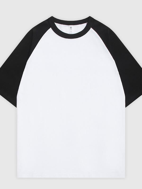 Men's Contrast Color Oversized Short Sleeve Tee Product Image