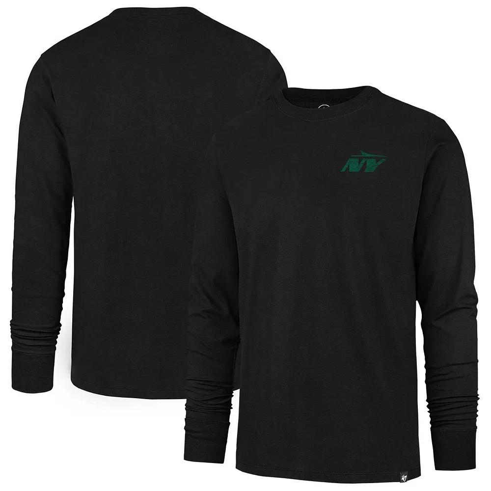 Men's '47  Black New York Jets Premier Franklin Long Sleeve T-Shirt, Size: 2XL Product Image