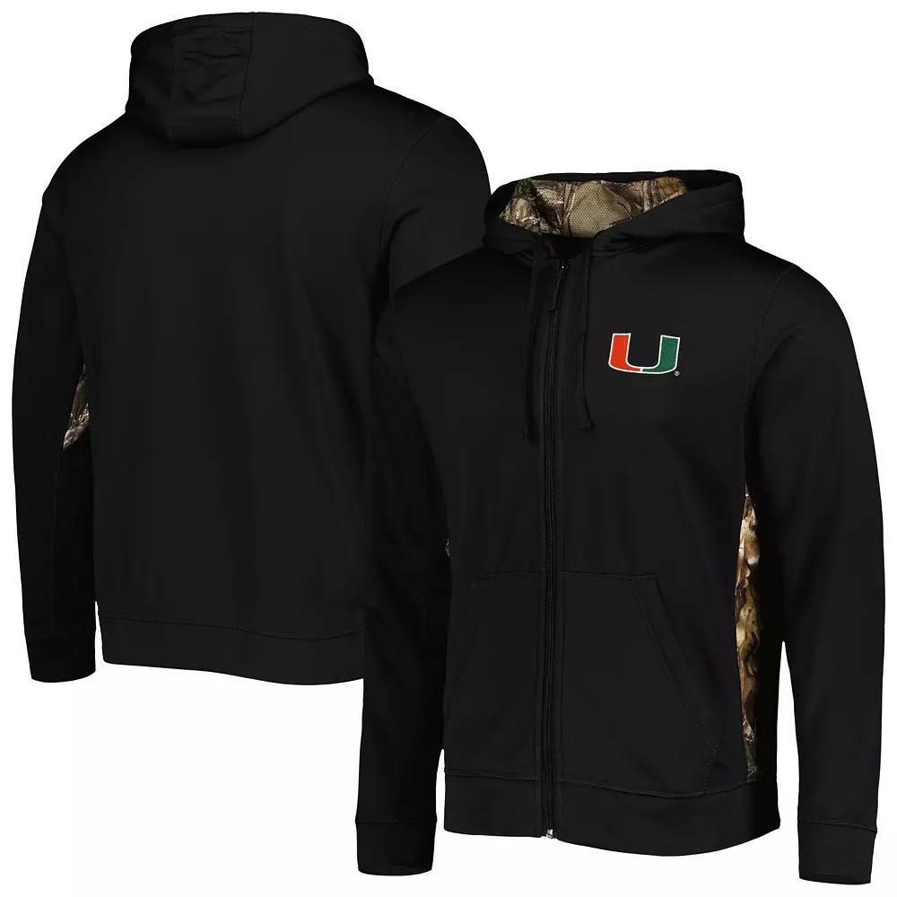 Mens Dunbrooke Black/Camo Miami Hurricanes Decoy Full-Zip Hoodie Product Image