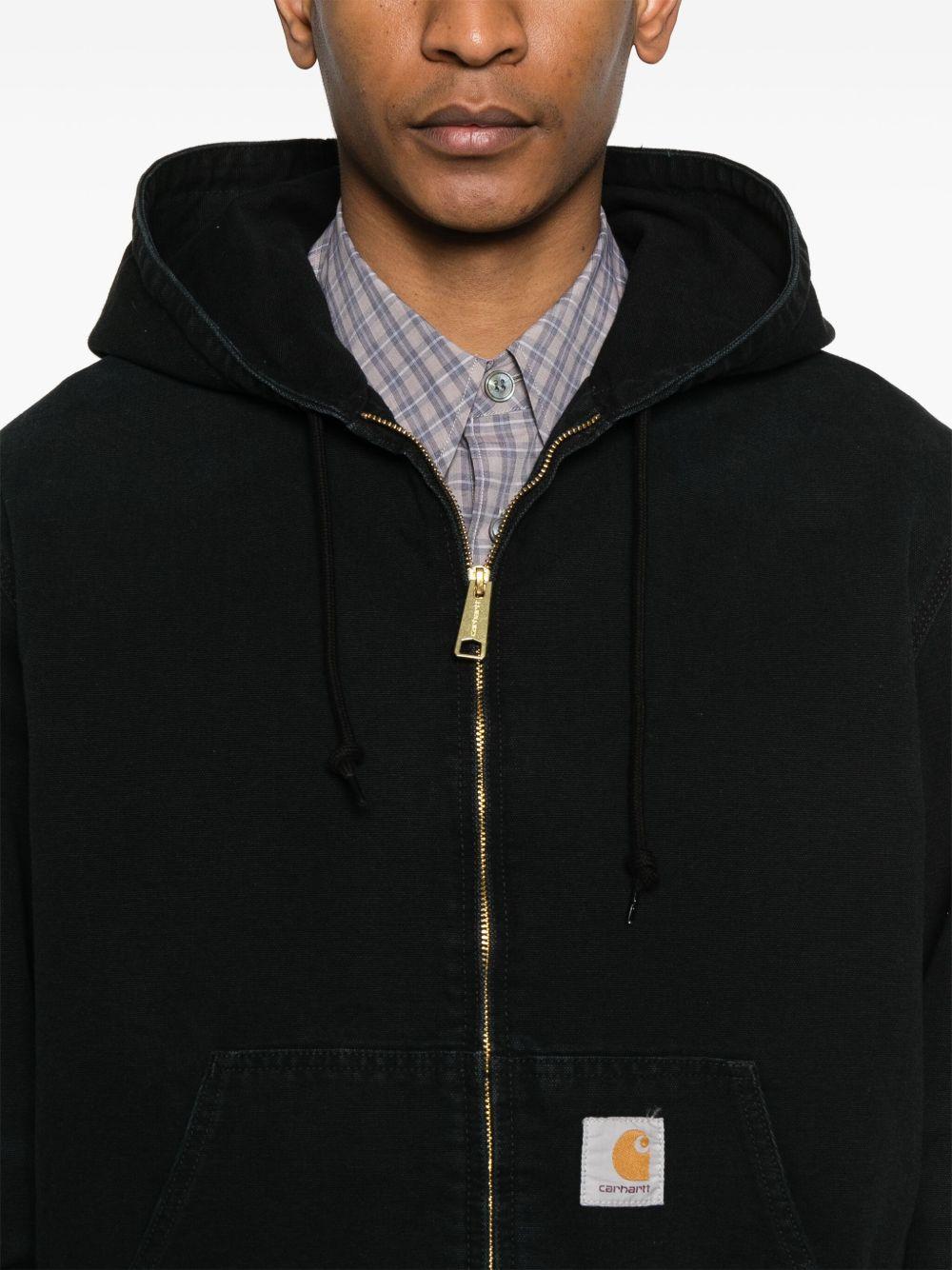 logo patch hooded jacket  Product Image