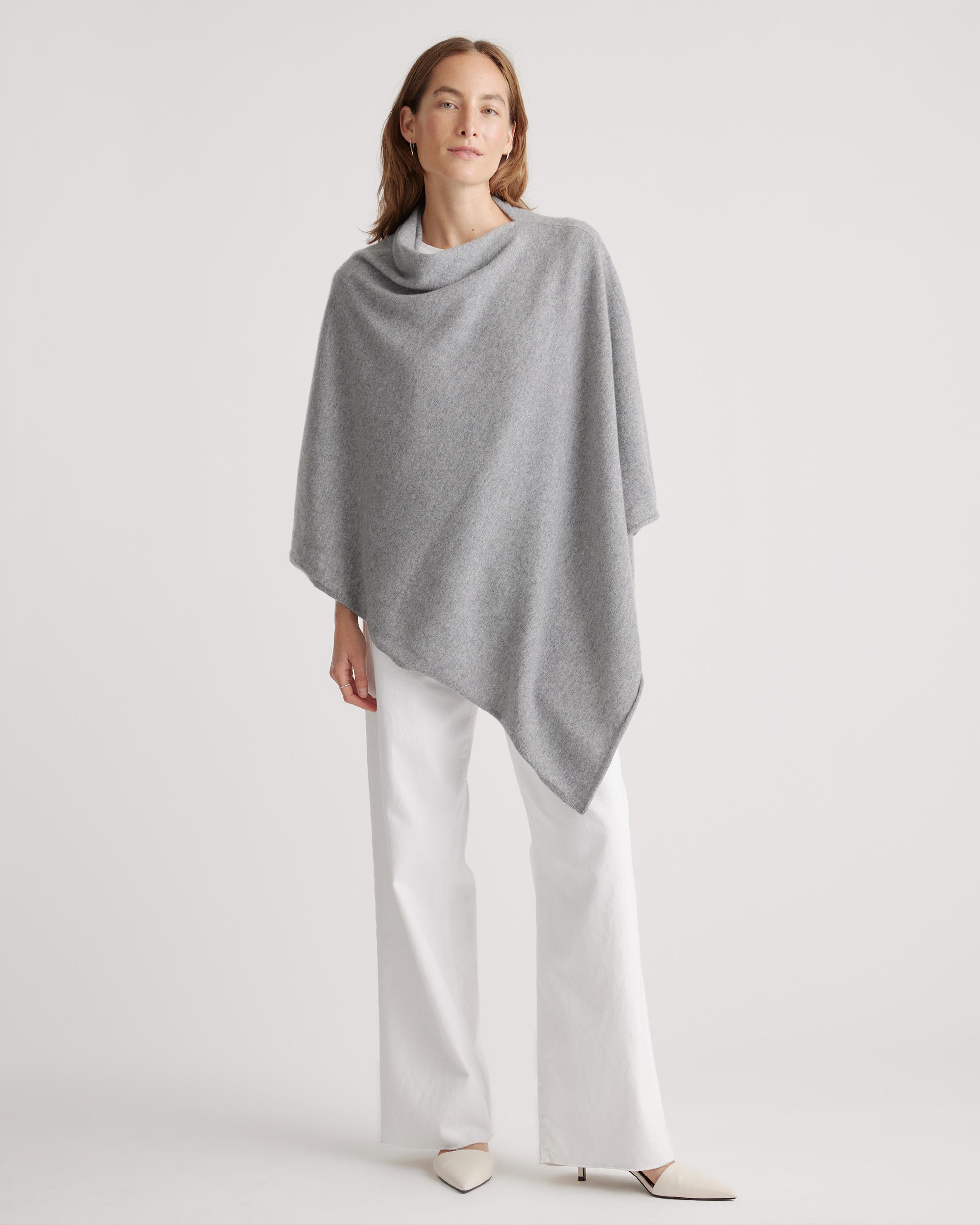 Quince | Women's Mongolian Cashmere Poncho Product Image