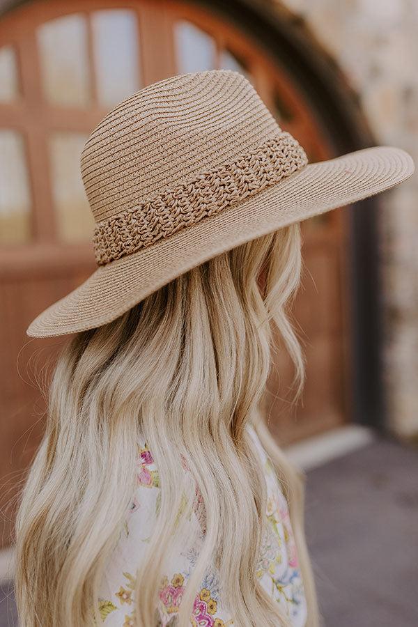 Sweet Moment Raffia Woven Hat in Brown Product Image