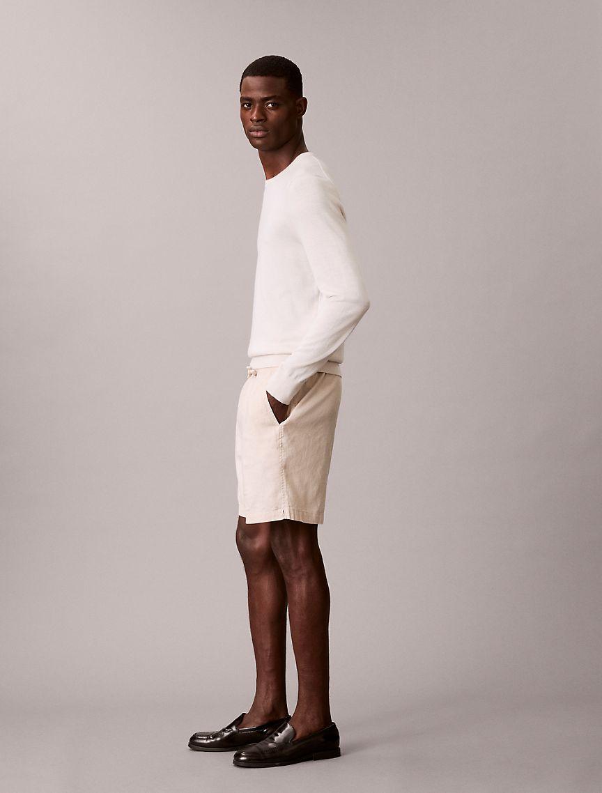 Linen Cotton Pull-On Shorts Product Image