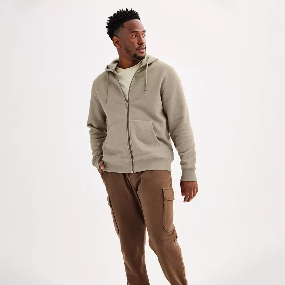 Men's Tek Gear® Ultra Soft Fleece Zip Front Hoodie,  Product Image