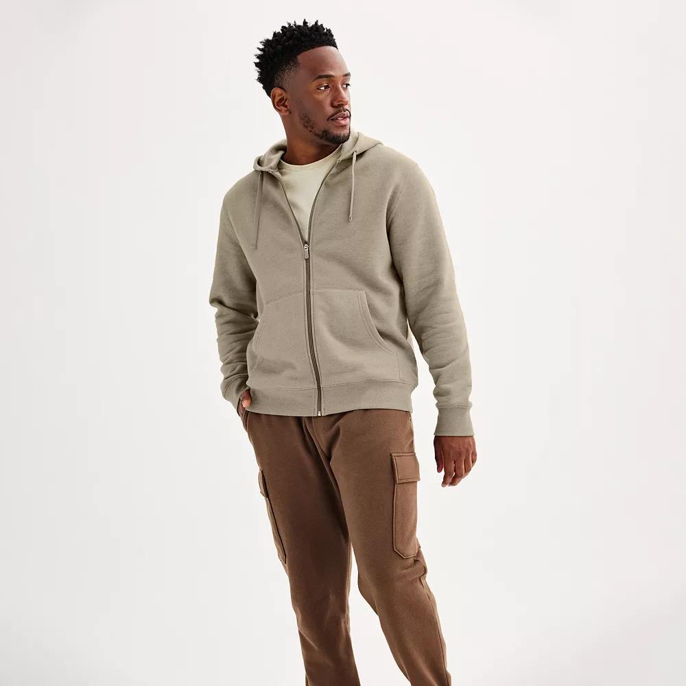 Men's Tek Gear® Ultra Soft Fleece Zip Front Hoodie,  Product Image