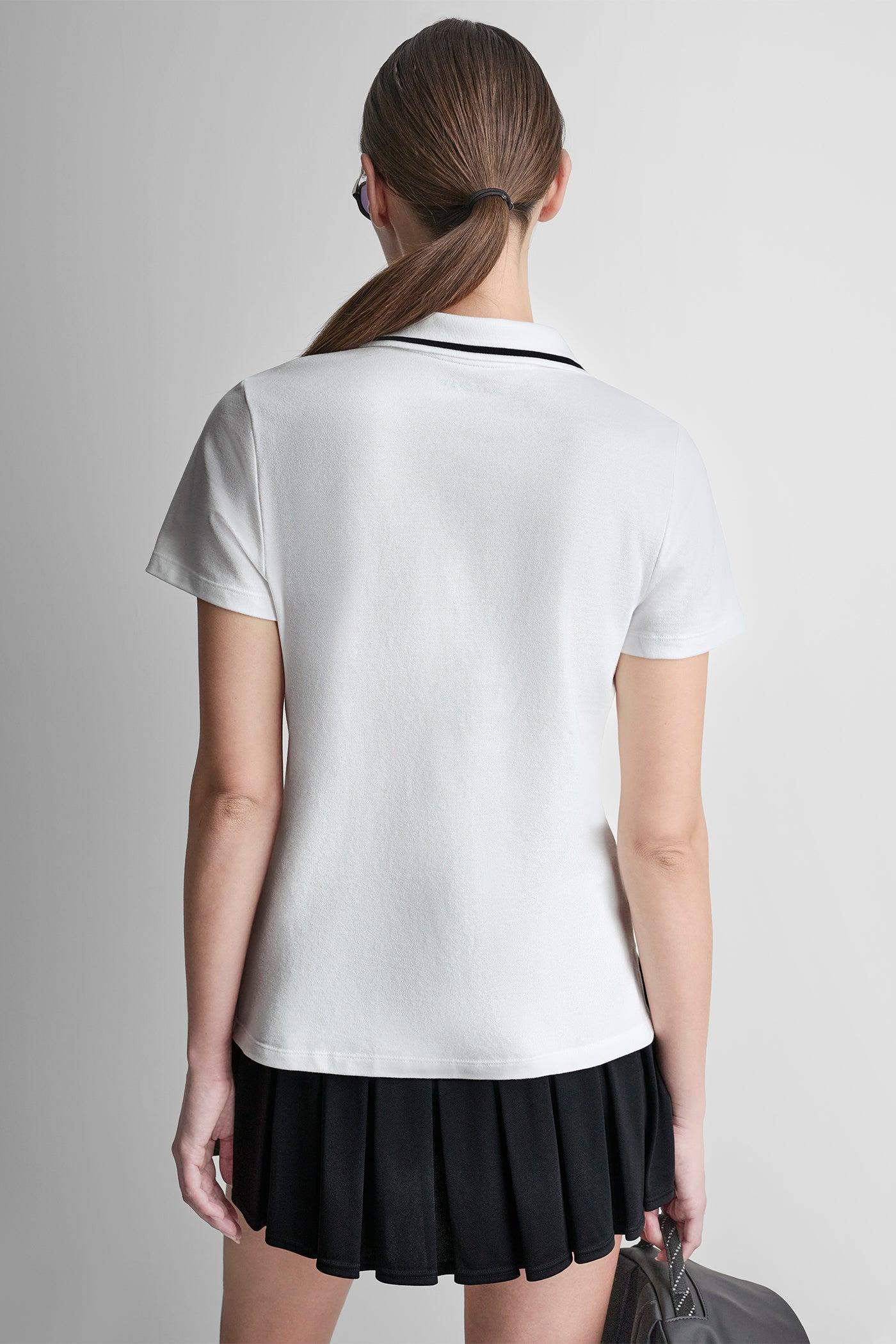 LOGO EMBROIDERED ZIP POLO Product Image