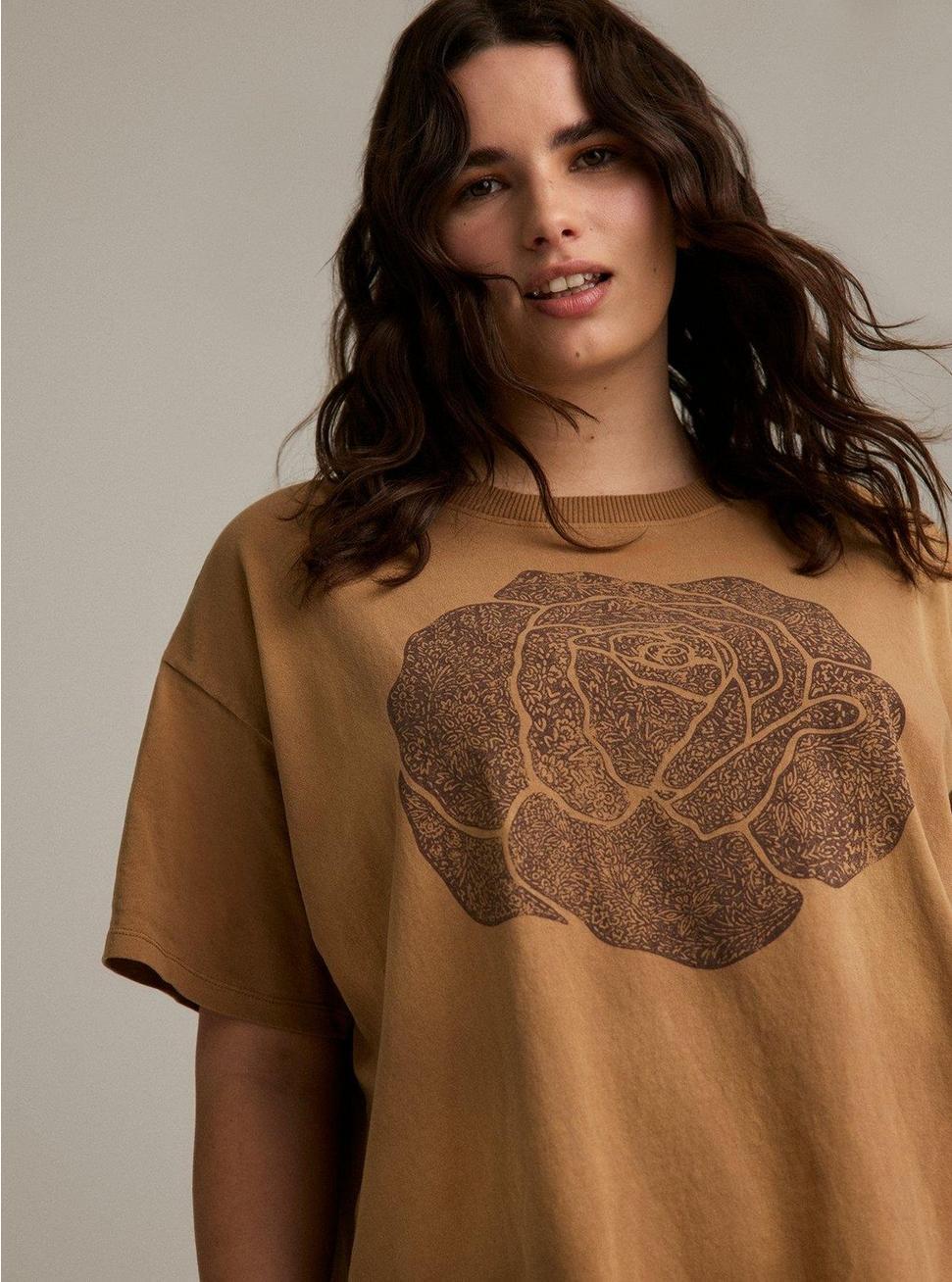 Festi Rose Oversized Tee Product Image