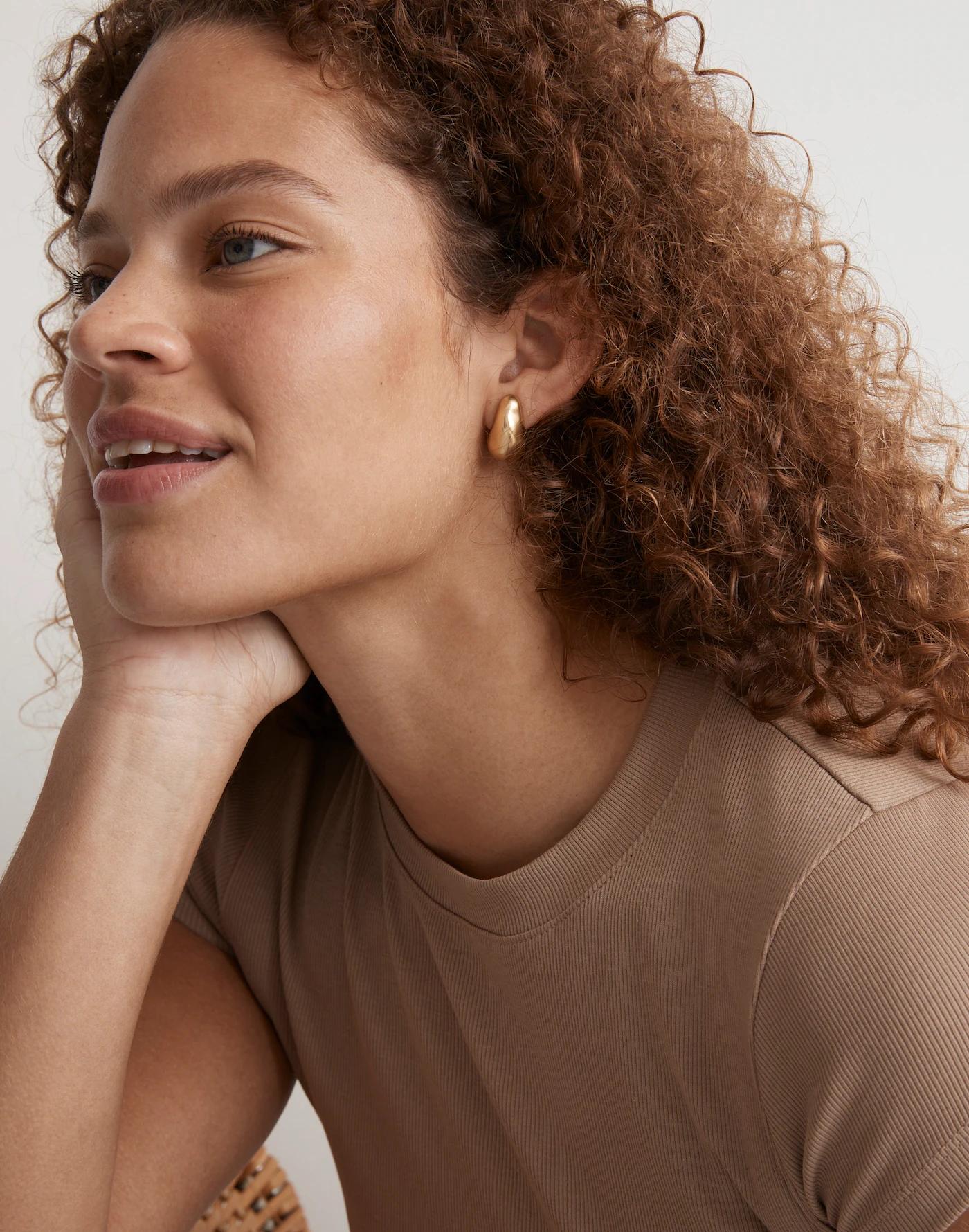 Sculptural Droplet Statement Earrings Product Image