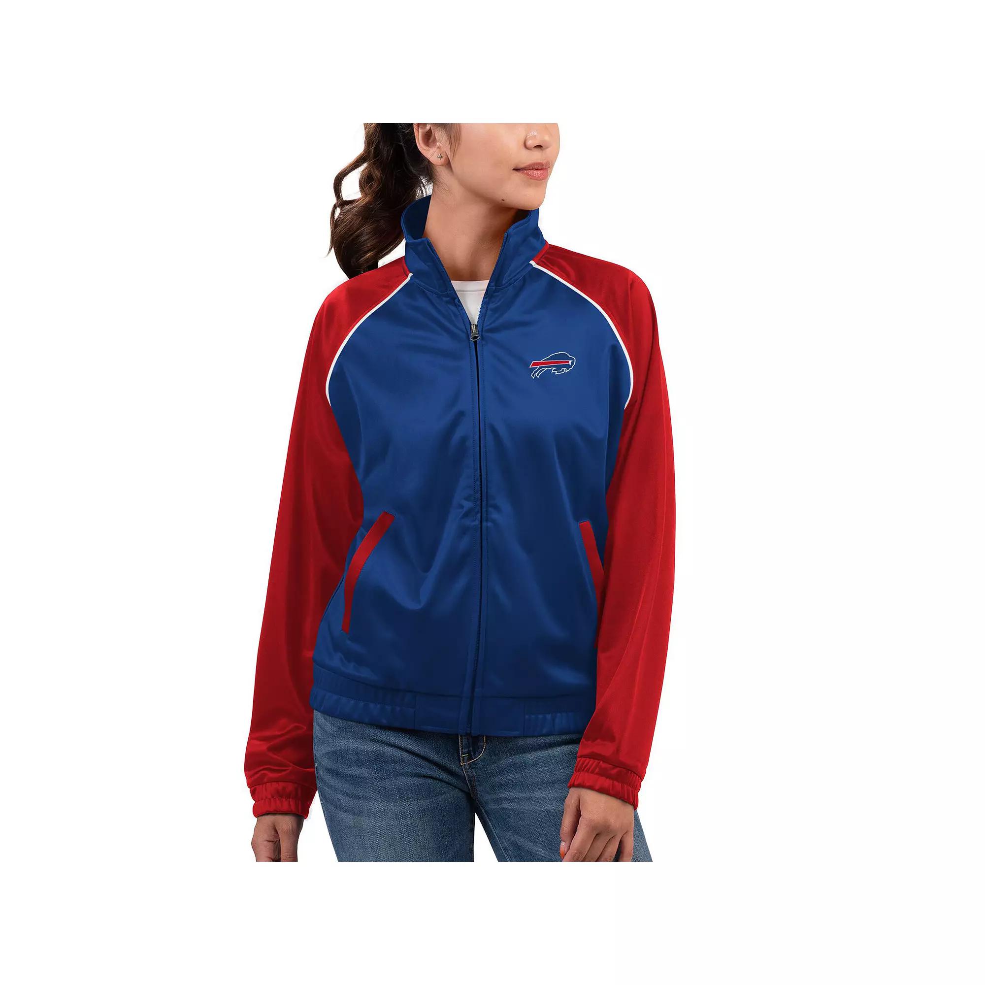 Women's G-III 4Her by Carl Banks Navy New England Patriots Showup Fashion Dolman Full-Zip Track Jacket, Size: XL, Blue Product Image