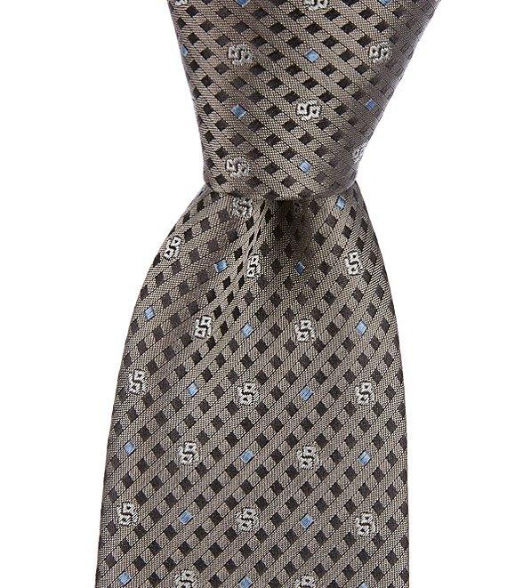 Hugo Boss Open Neat Patterned 2.9 #double; Silk Tie Product Image
