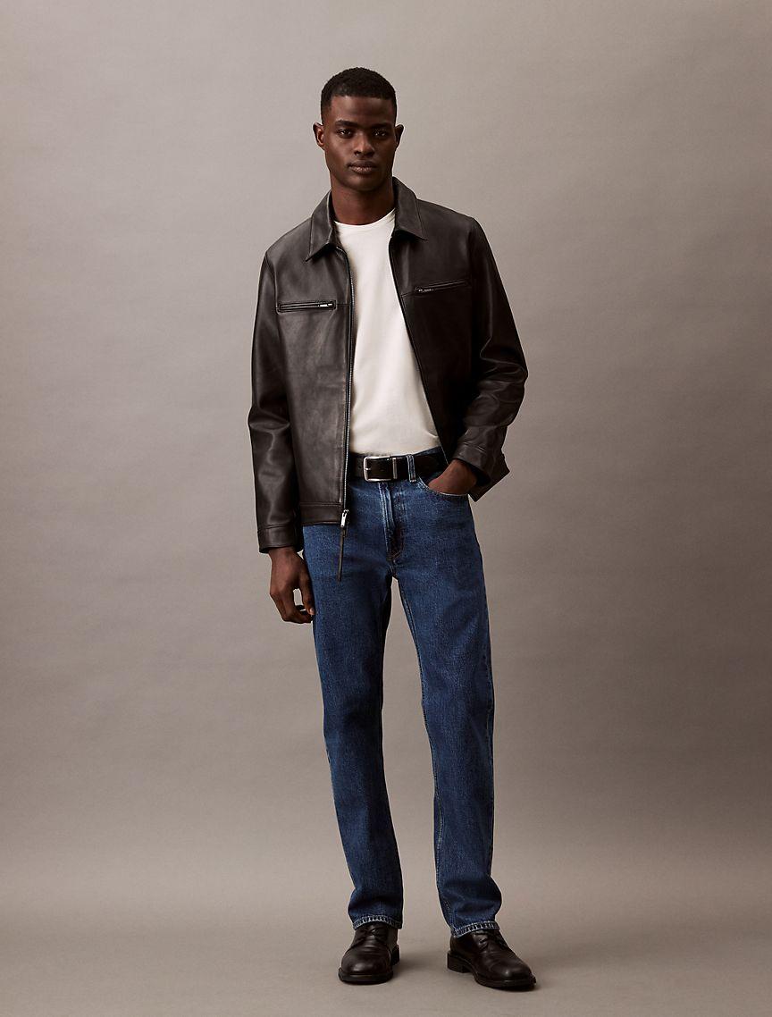 Calvin Klein Mens Mini Shadow Stripe Classic Tee - White Product Image