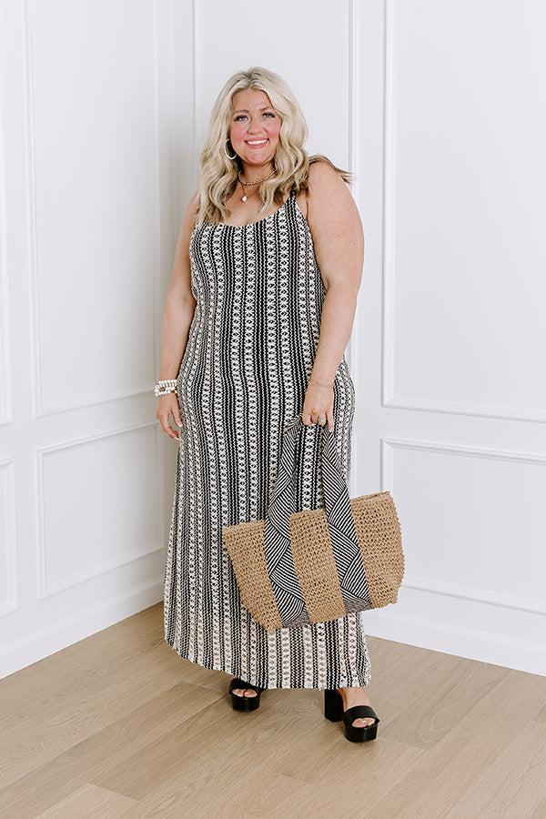 Acapulco Sunsets Knit Maxi Dress Curves Product Image