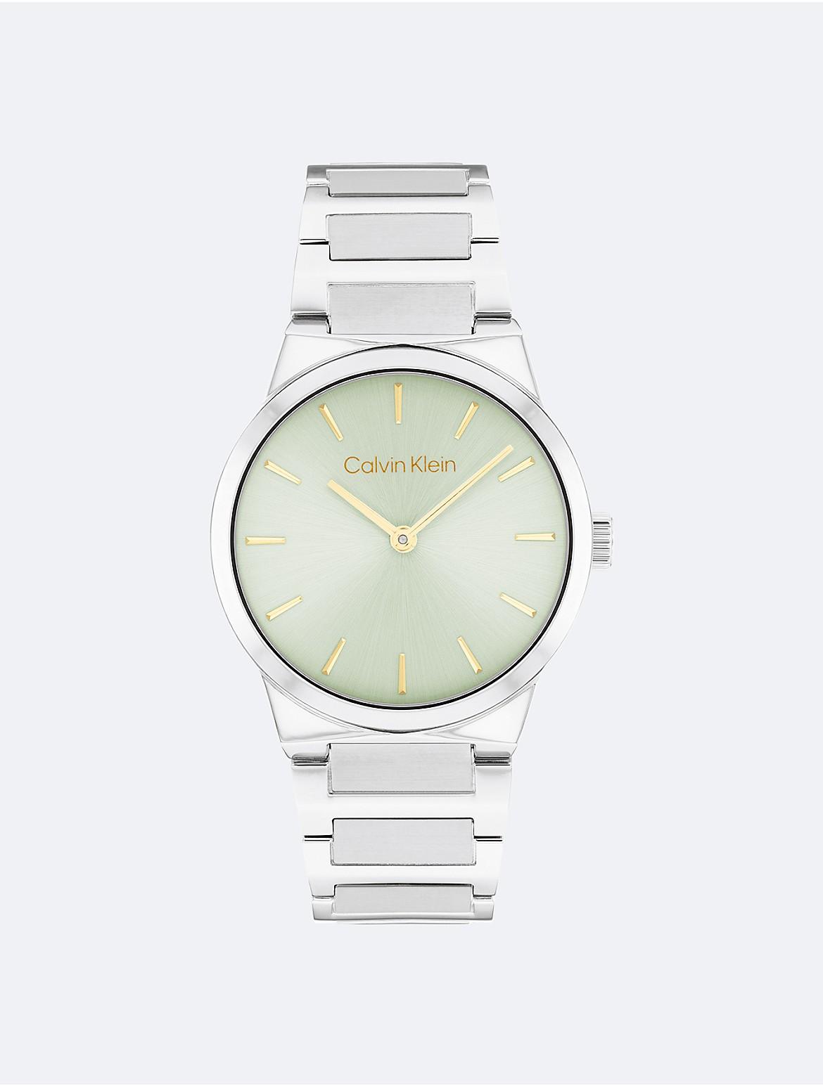 Calvin Klein Mens Minimalist Integrated Link Bracelet 32mm Watch - Metallic Product Image