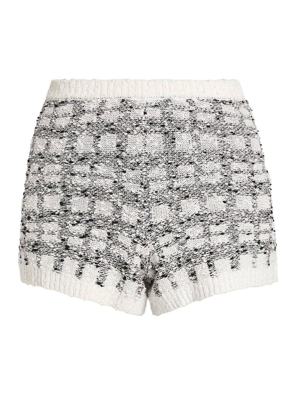 Womens Adalee Cotton-Blend Boucl Shorts Product Image