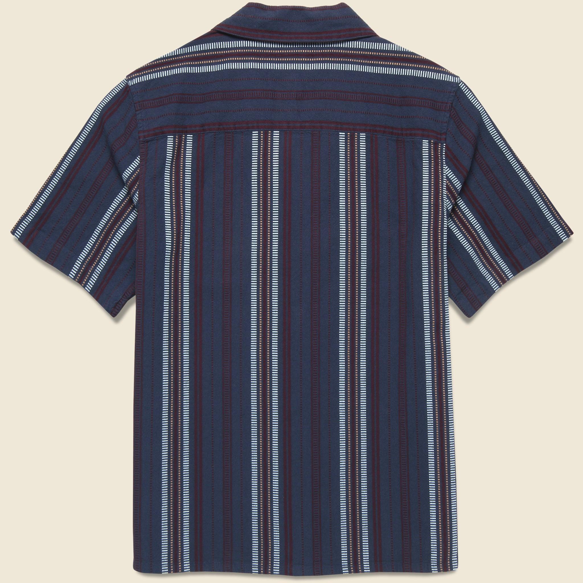 Didcot Dobby Stripe Shirt - Navy Product Image