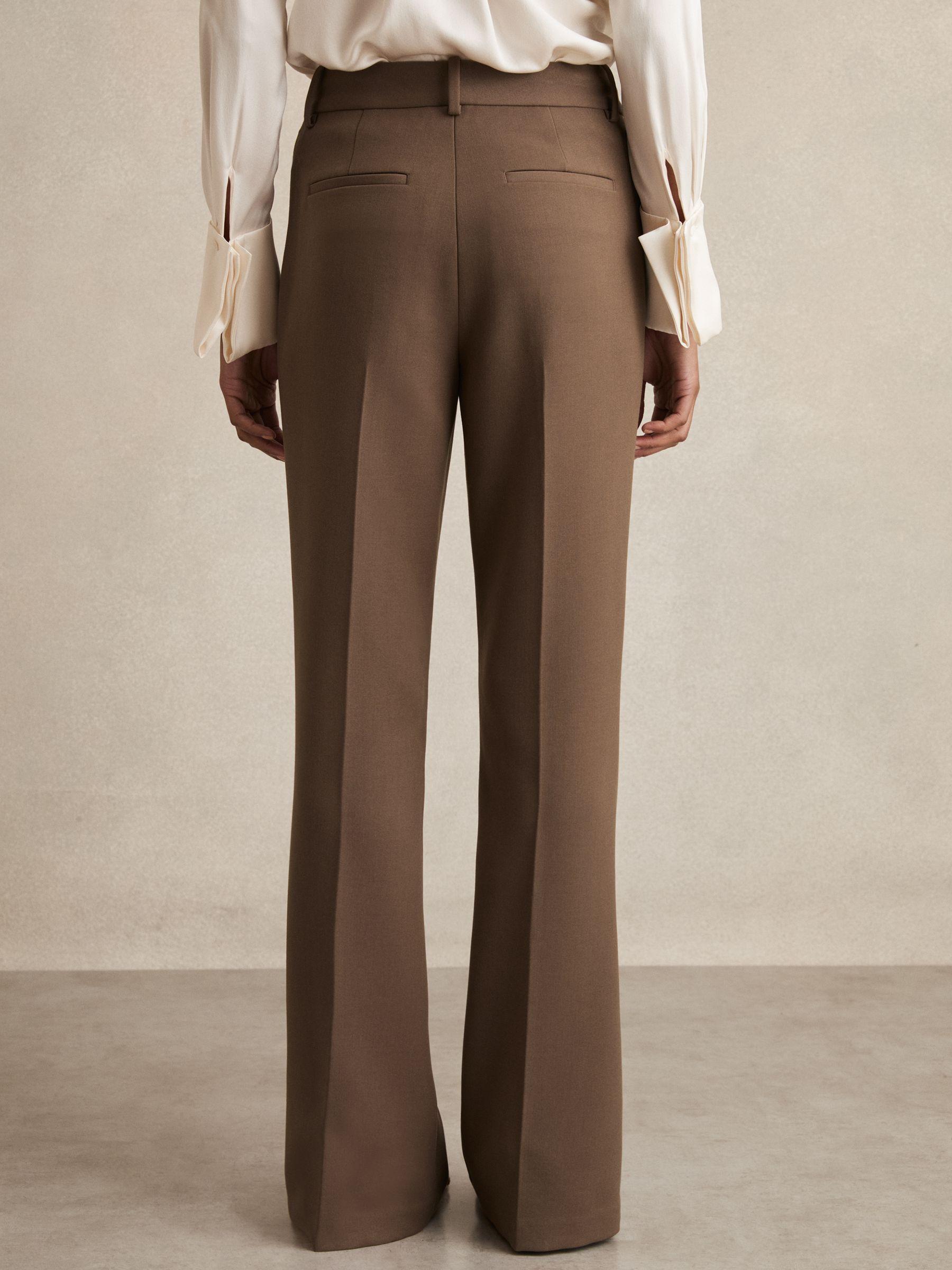 Petite Flared Suit Trousers in Mink Neutral Product Image