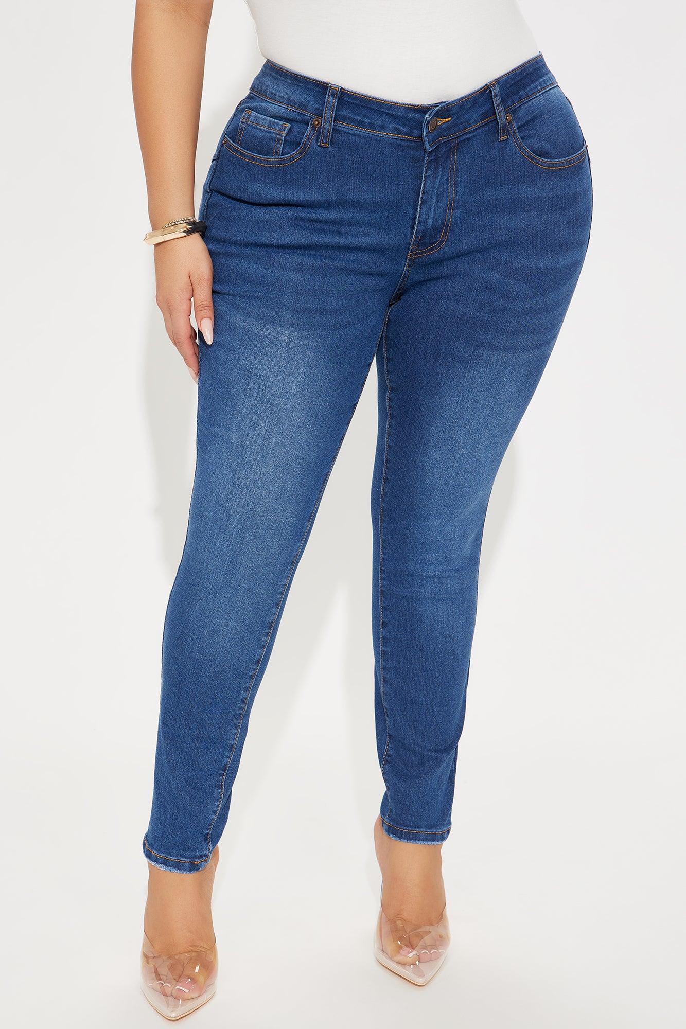Yes To Heaven Stretch Skinny Jeans - Dark Wash Product Image