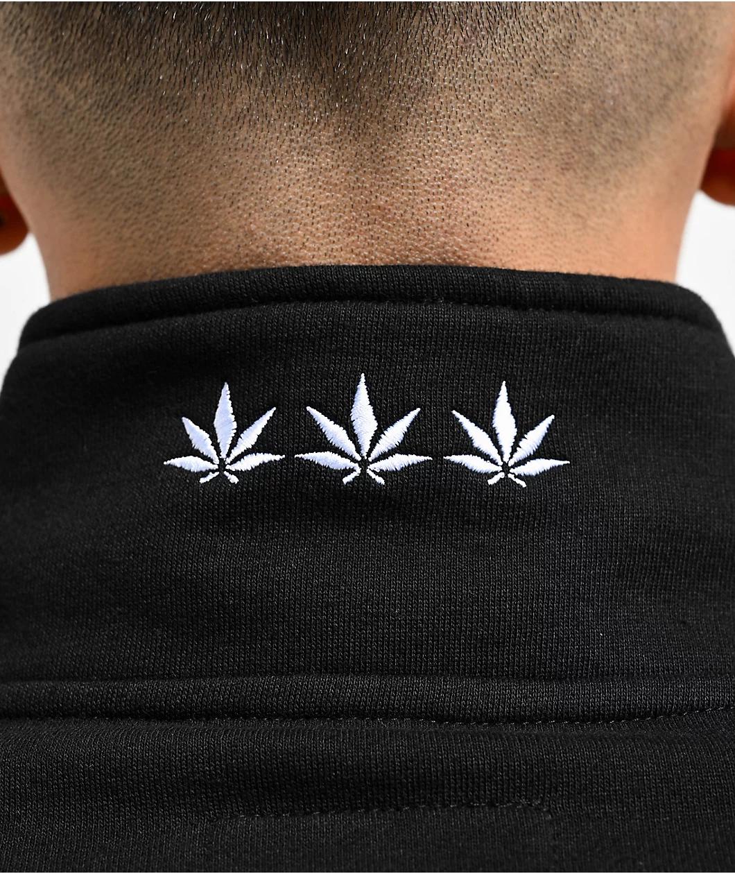 Cookies Hooliganism Black Quarter Zip Sweatshirt Product Image