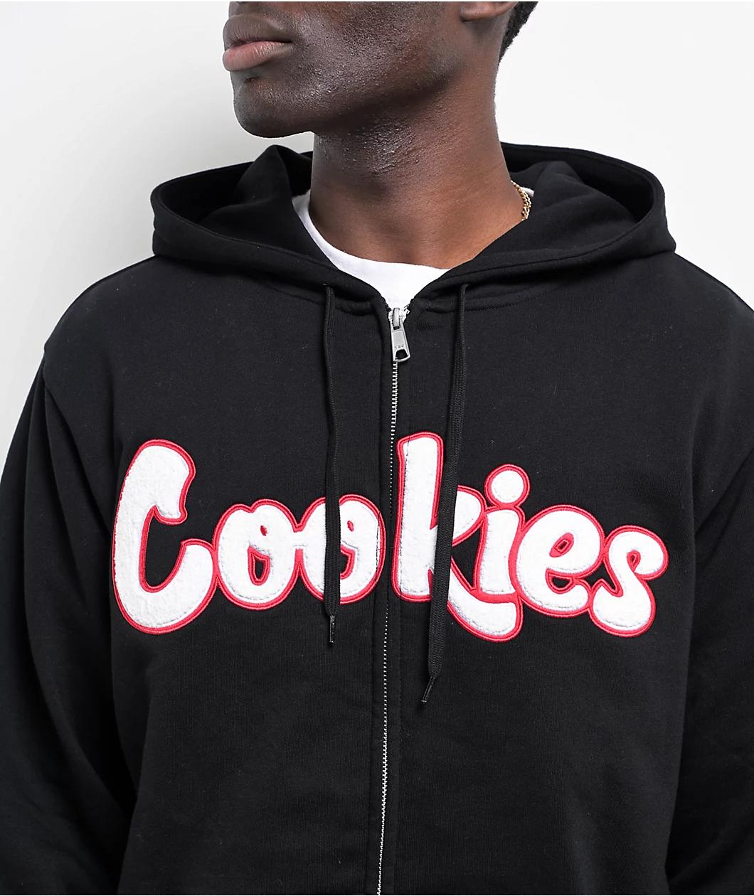 Cookies Chenille Black Zip Hoodie Product Image