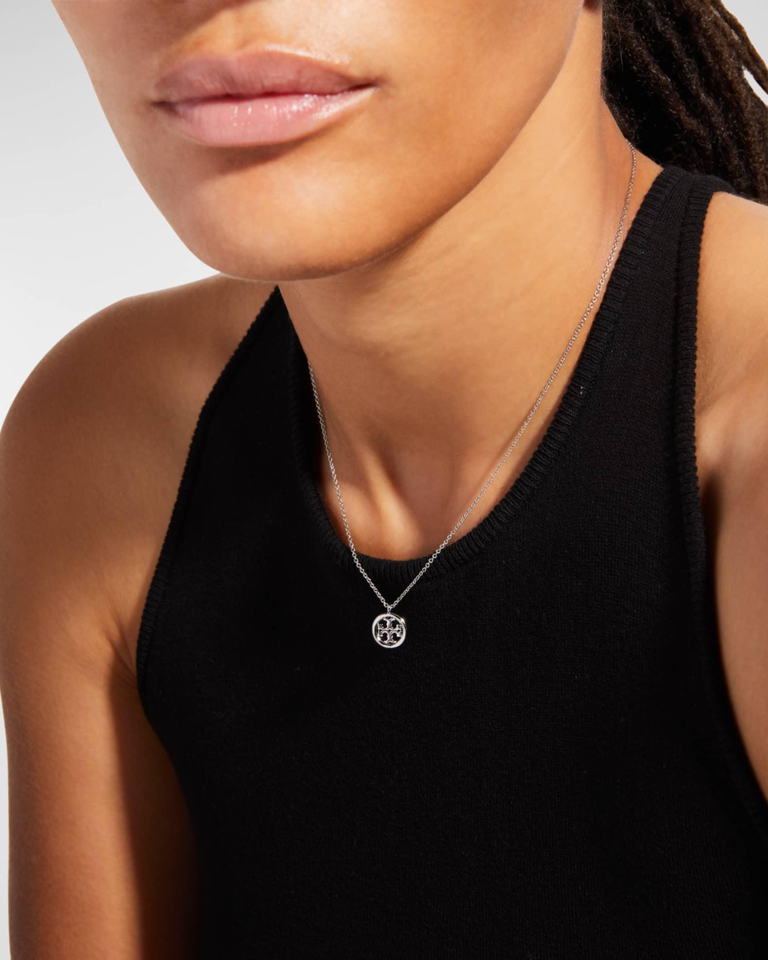 Womens Miller 18KPlated Logo Pendant Necklace Product Image