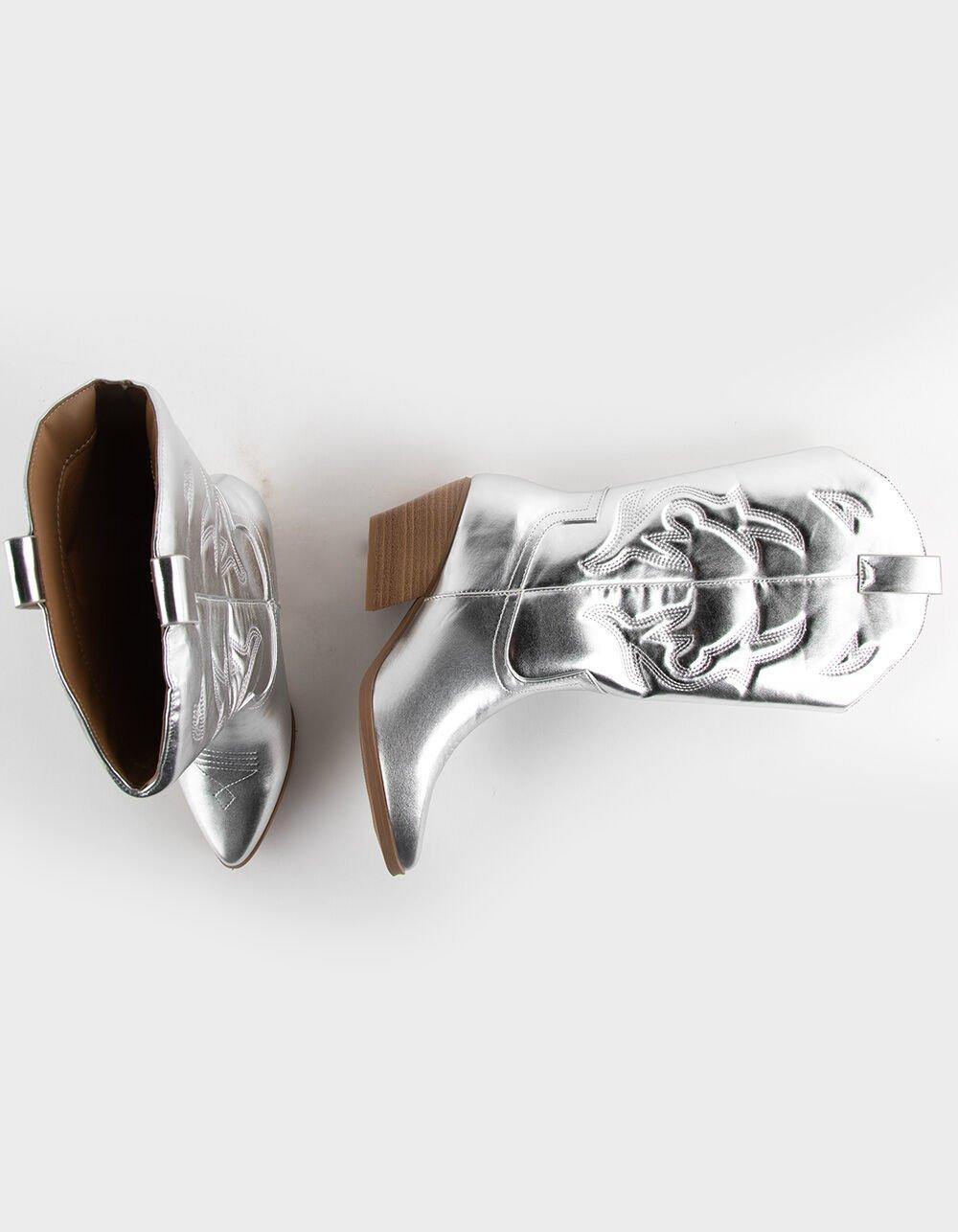 SODA Orville Womens Western Boots - SILVER Product Image