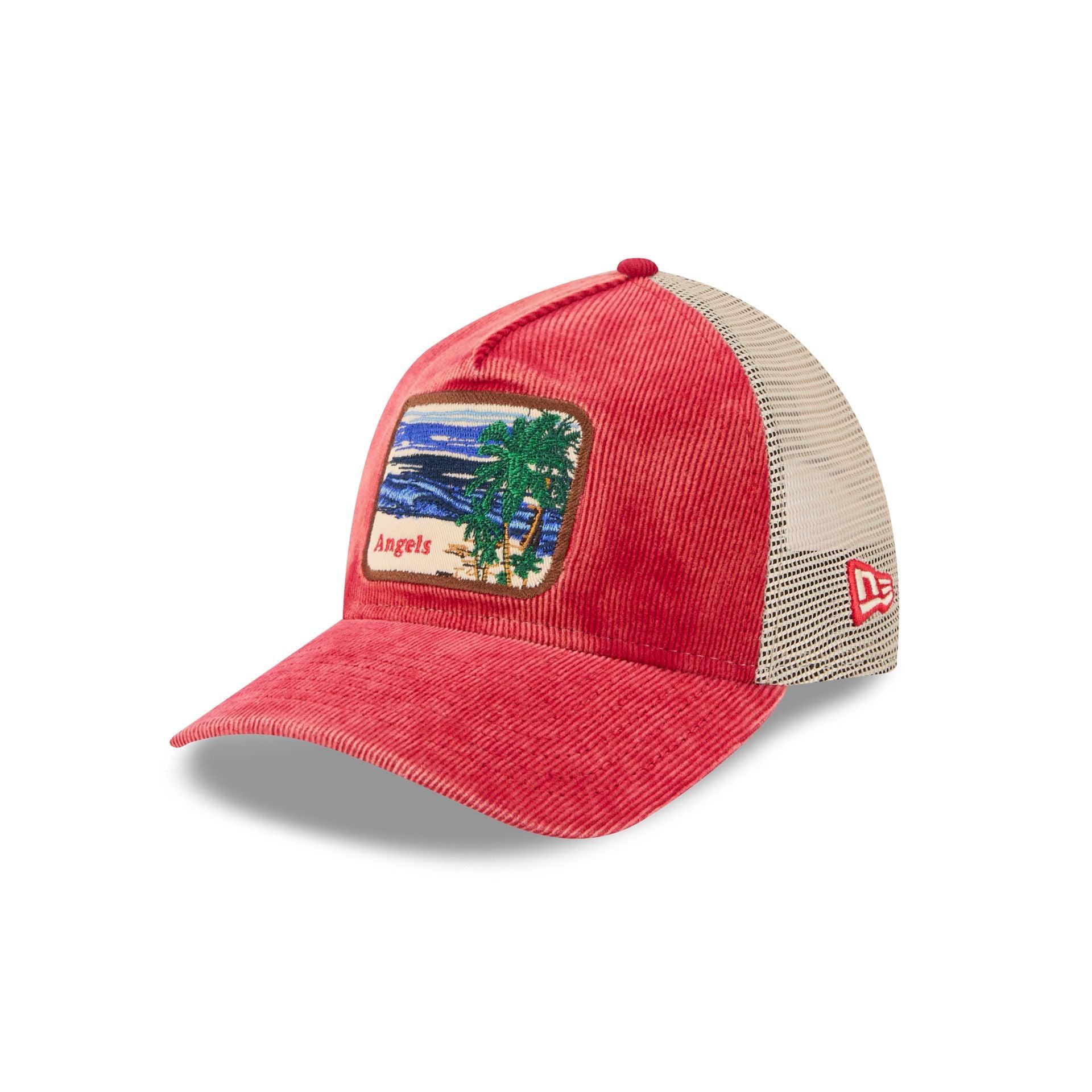 Los Angeles Angels Vintage Landscape 9TWENTY A-Frame Trucker Hat Male Product Image