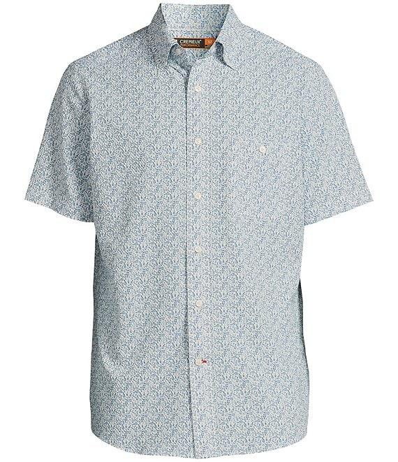Cremieux Blue Label Big & Tall Performance Stretch Drink Print Short Sleeve Woven Shirt Product Image