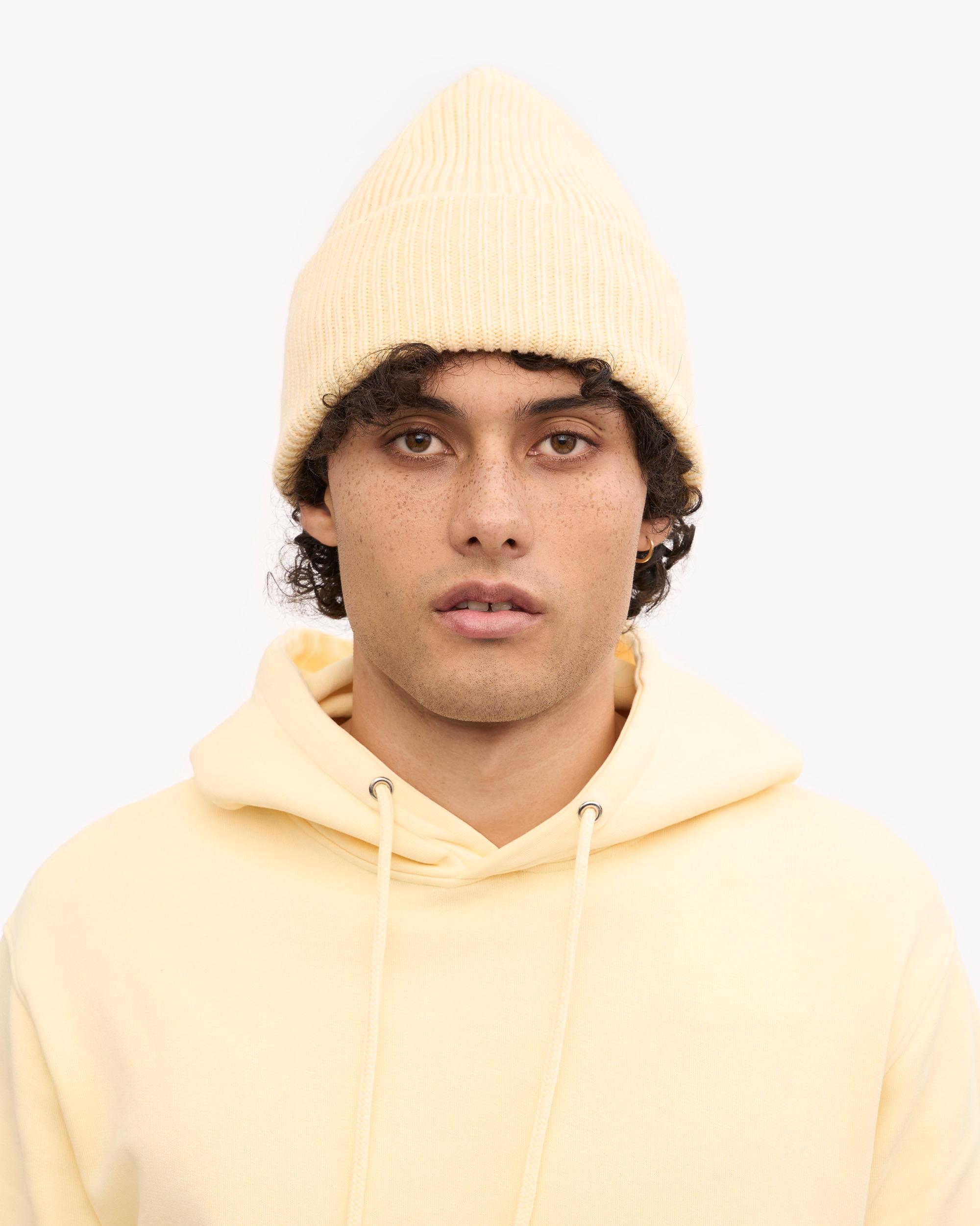 Merino Wool Hat - Soft Yellow Product Image