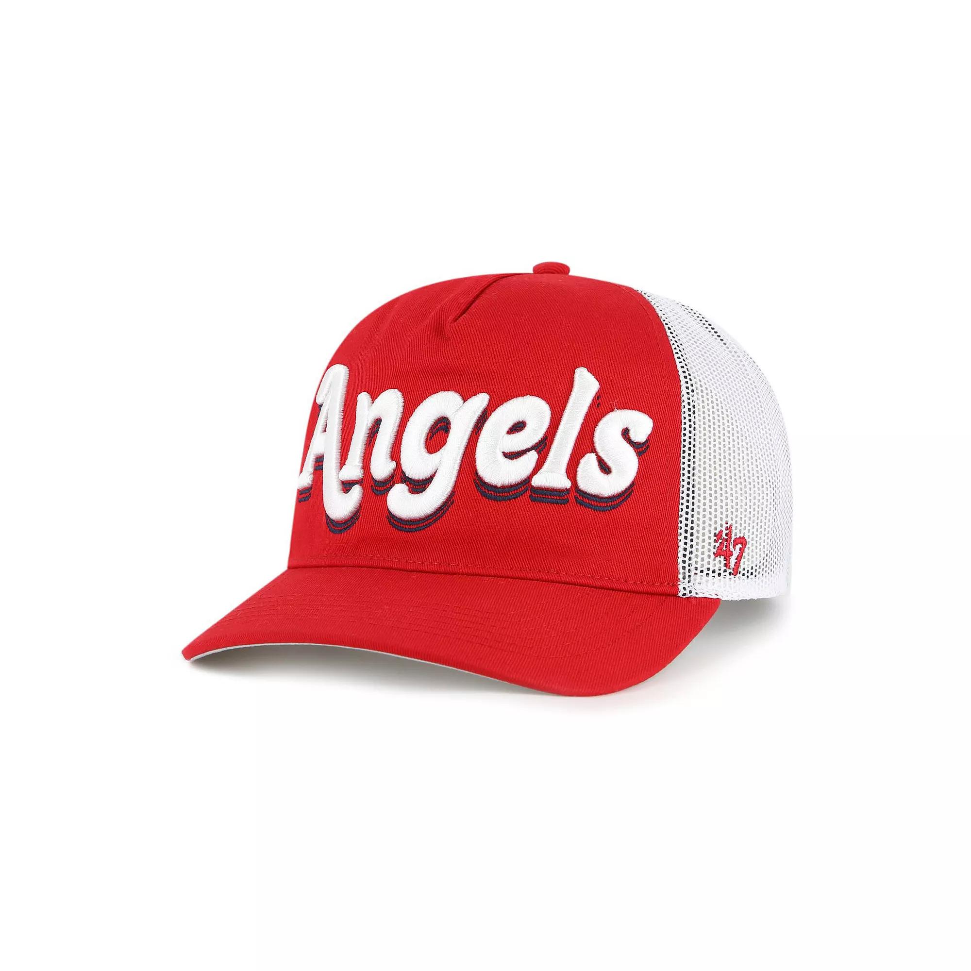 Women's '47 Red Los Angeles Angels Biloxi Hitch Adjustable Hat Product Image