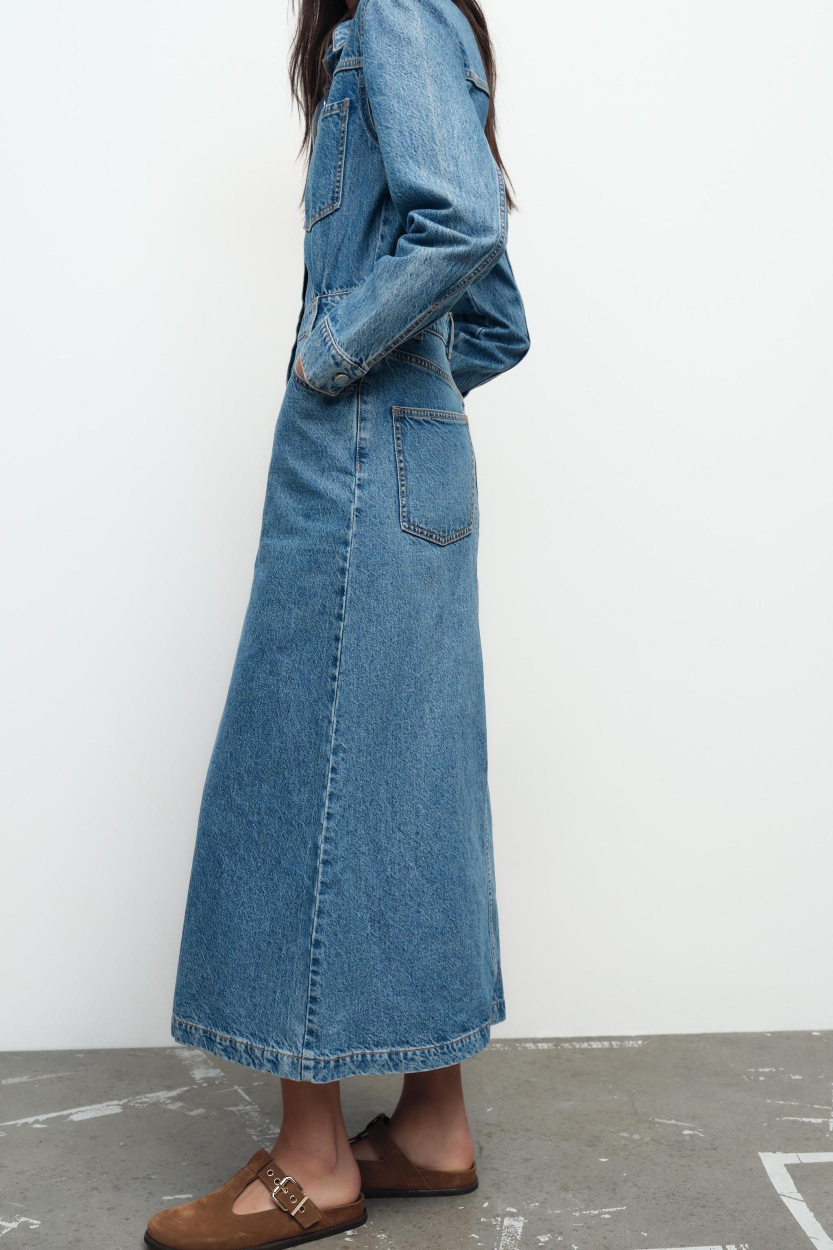 Z1975 DENIM MIDI DRESS Product Image