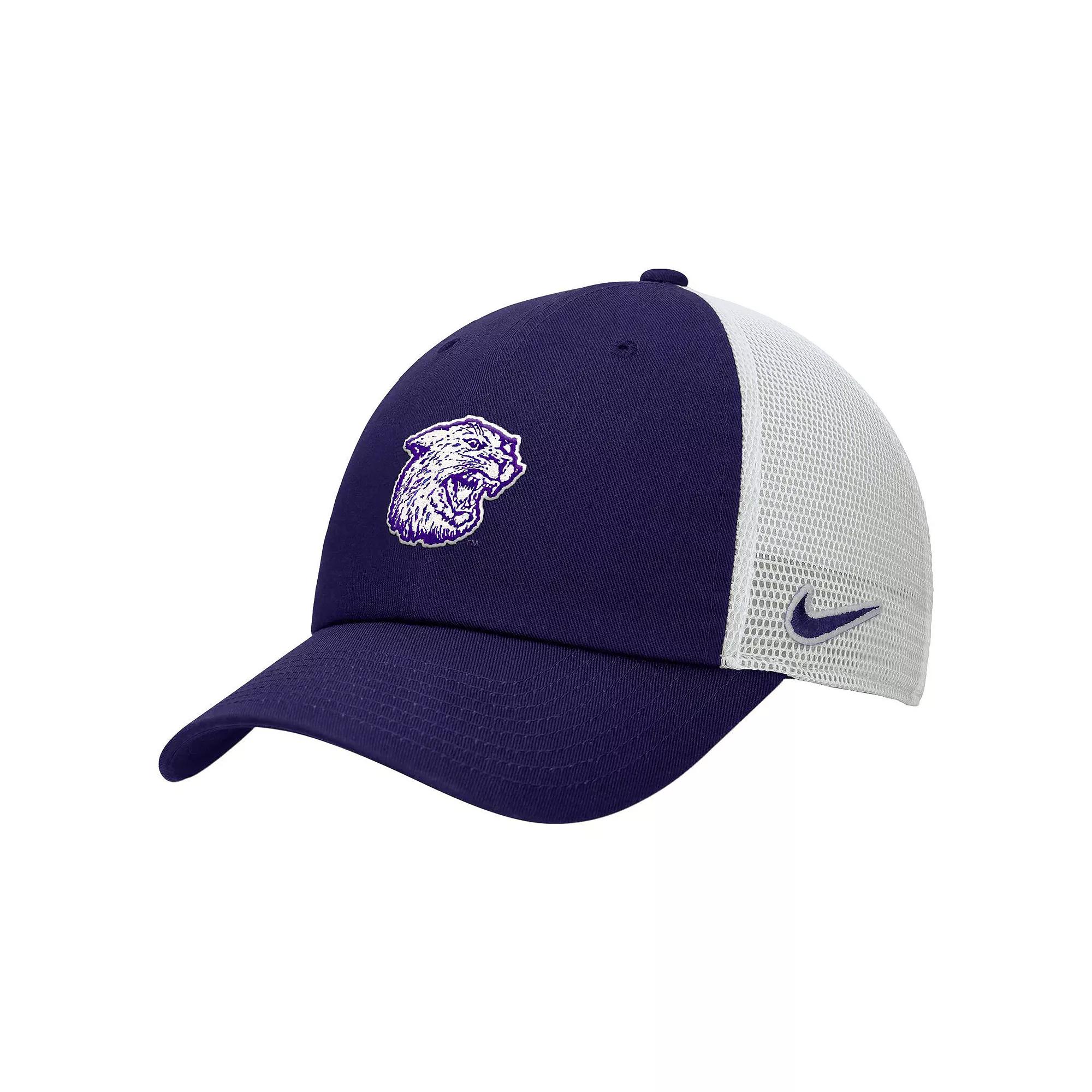 Men's Nike Purple/White Kansas State Wildcats Vintage Club Trucker Adjustable Hat, Size: Medium/Large Product Image