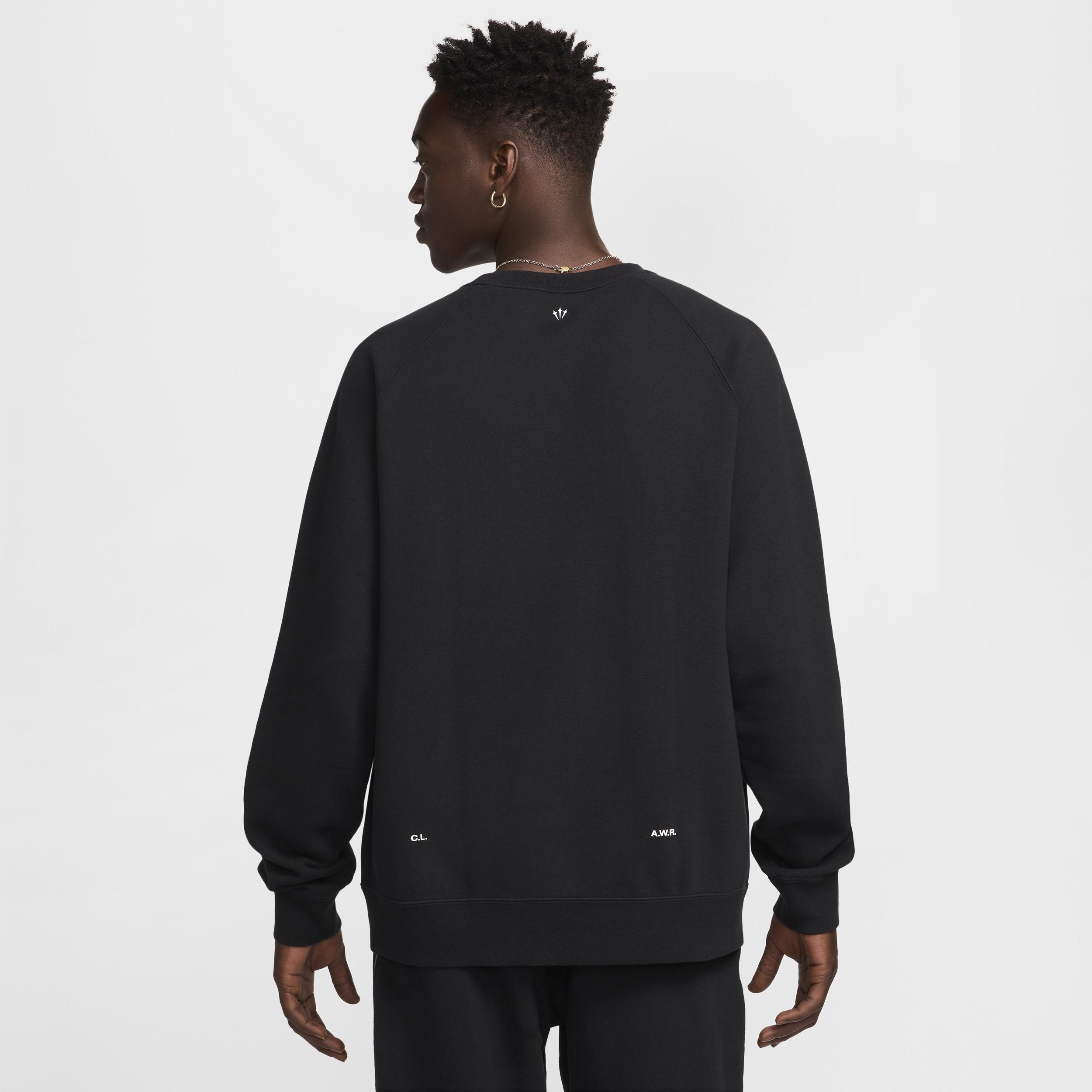 Nike Mens Nike NRG Nocta CS Fleece Crew - Mens Black/White Product Image