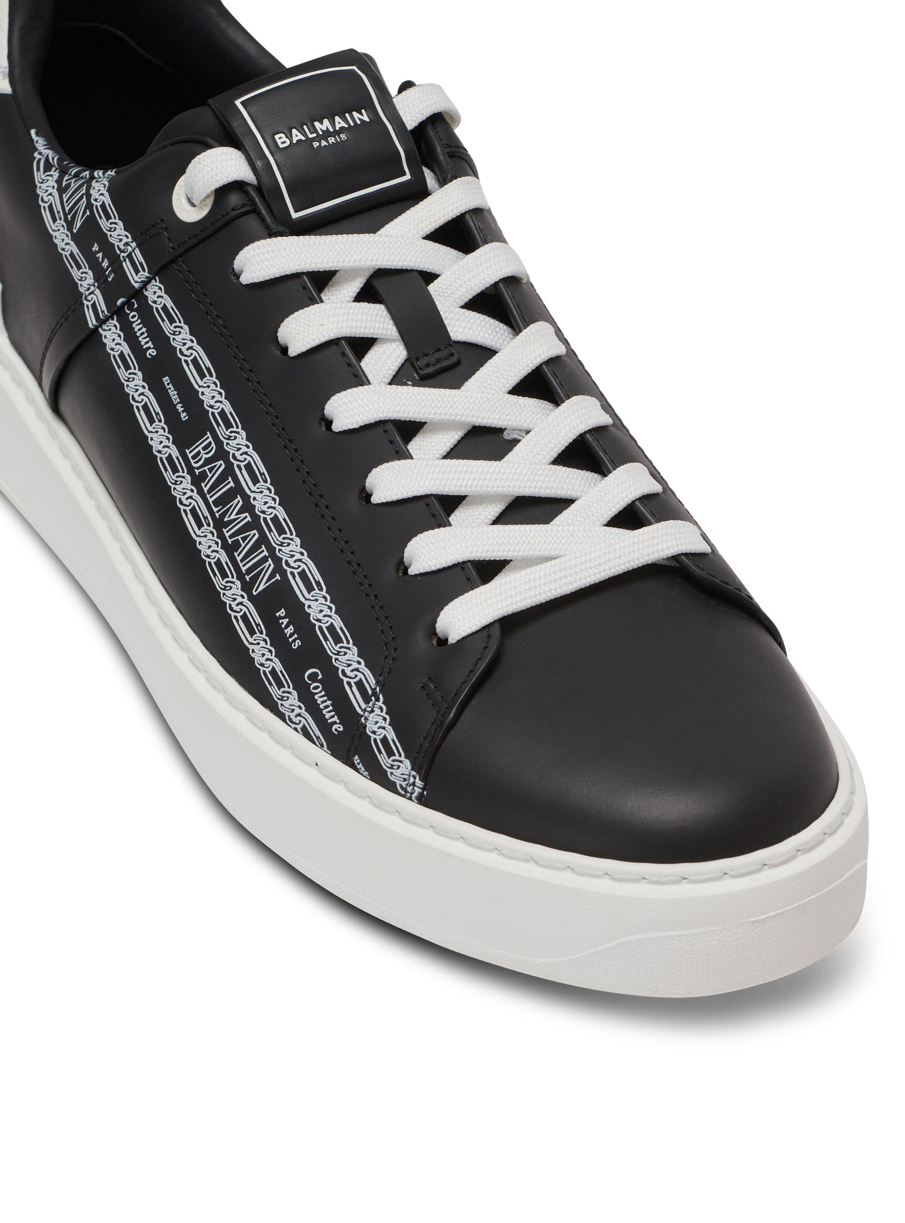 B-Court printed calfskin trainers Product Image