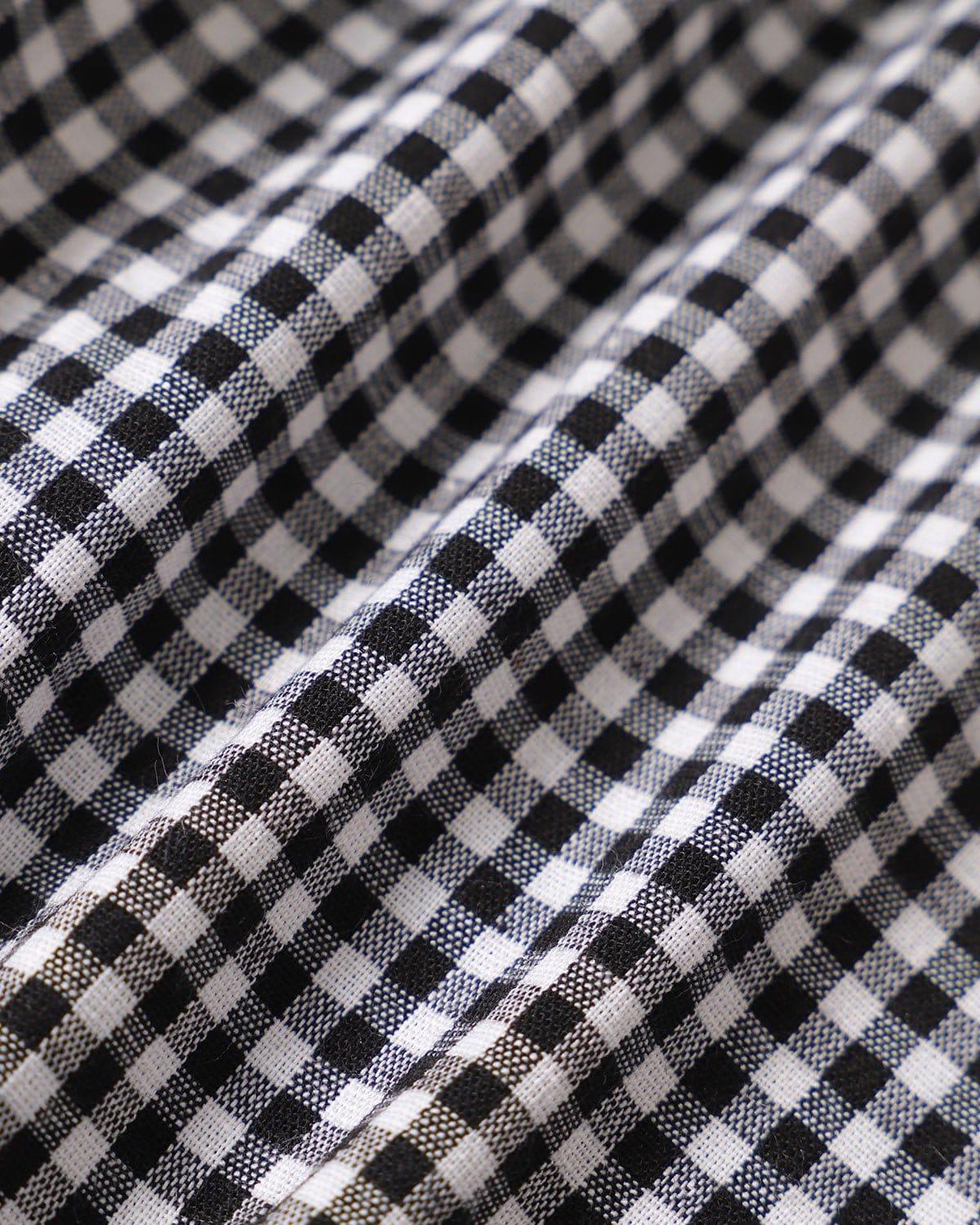 The Black High Waisted Button Up Plaid Shorts Product Image