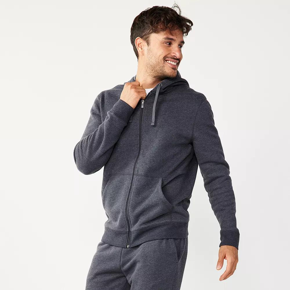 Men's Tek Gear® Ultra Soft Fleece Zip Front Hoodie,  Product Image